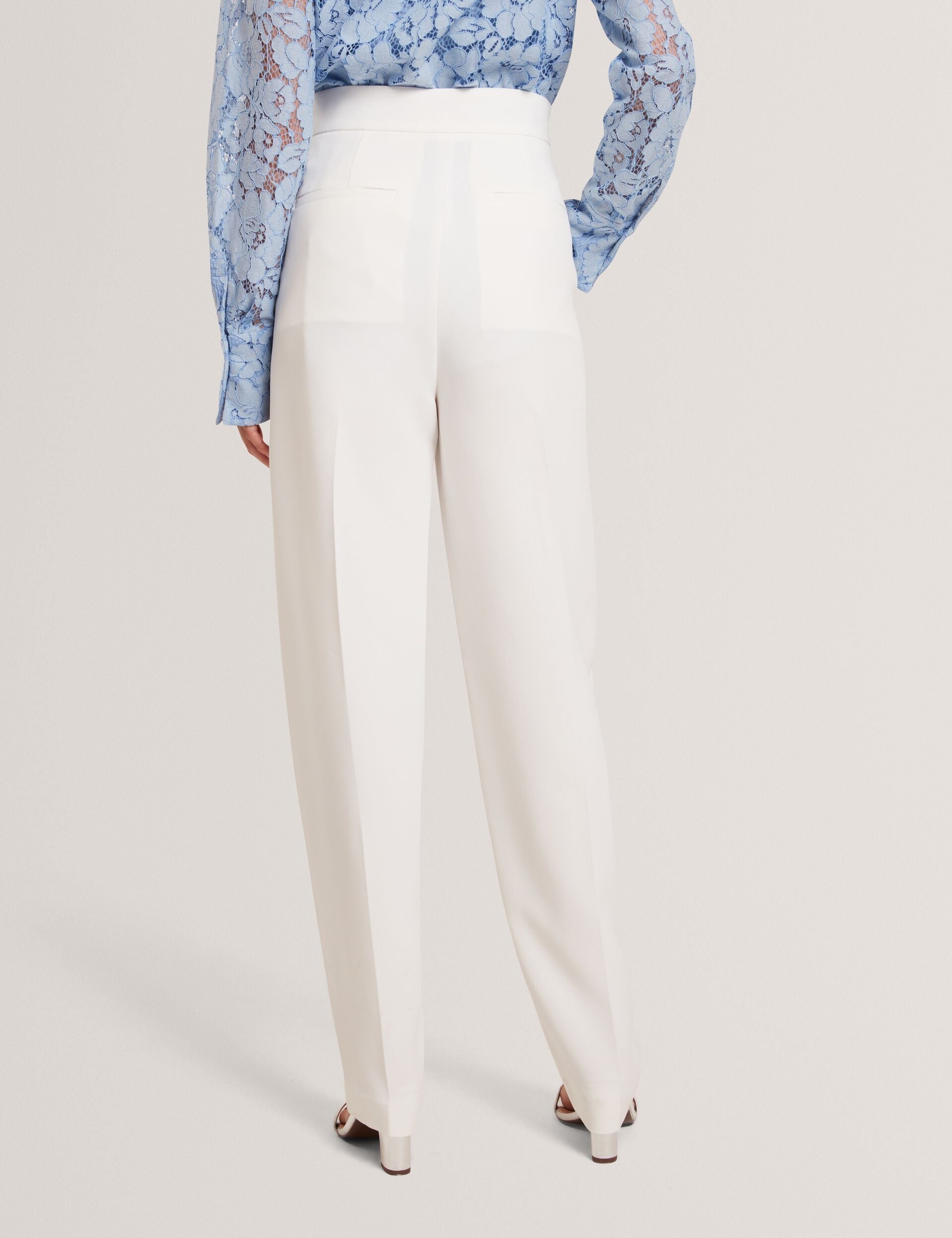 Ted Baker Morriat Barrel Leg Woven Tailored Trousers Women's
