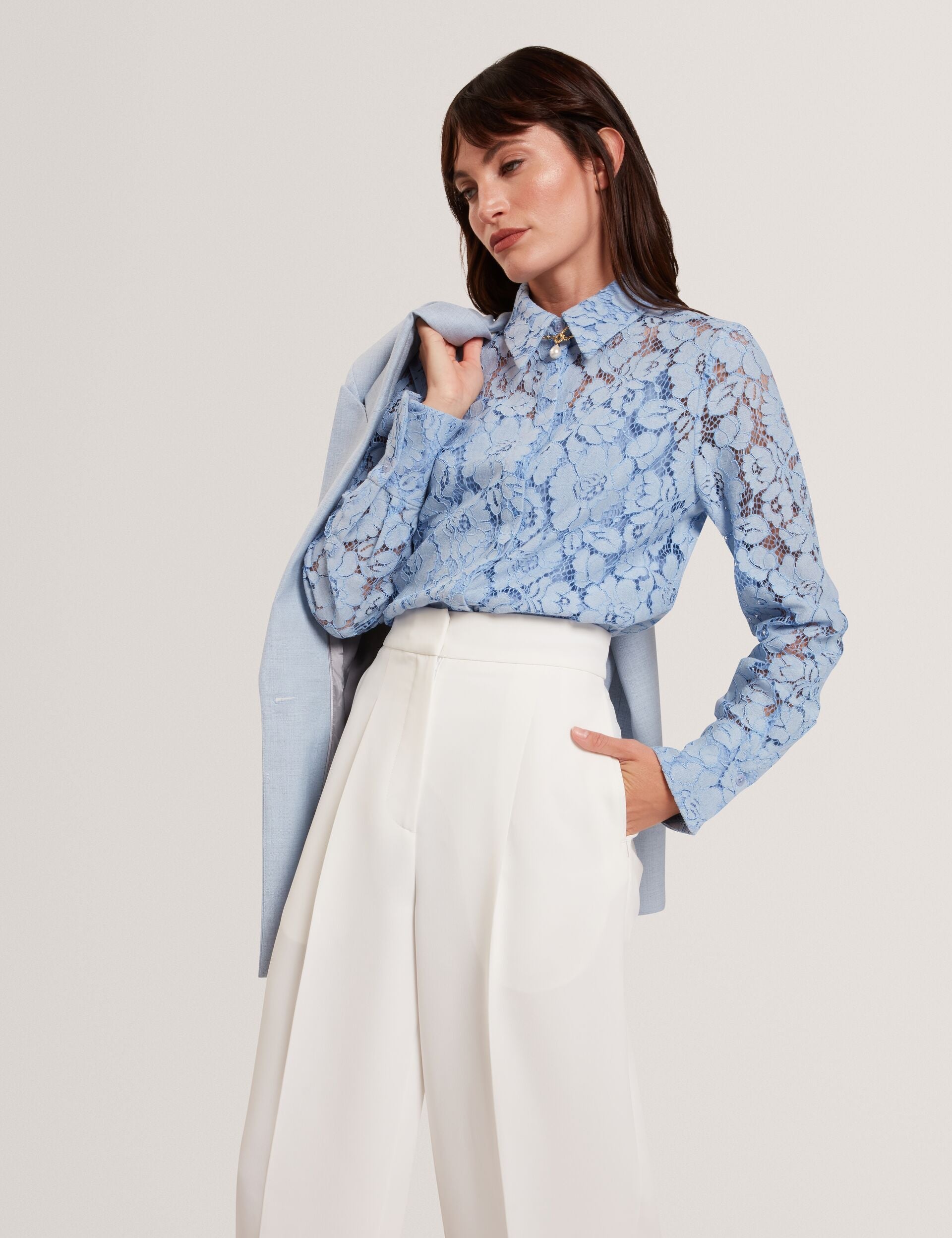 Ted Baker Morriat Barrel Leg Woven Tailored Trousers Women's
