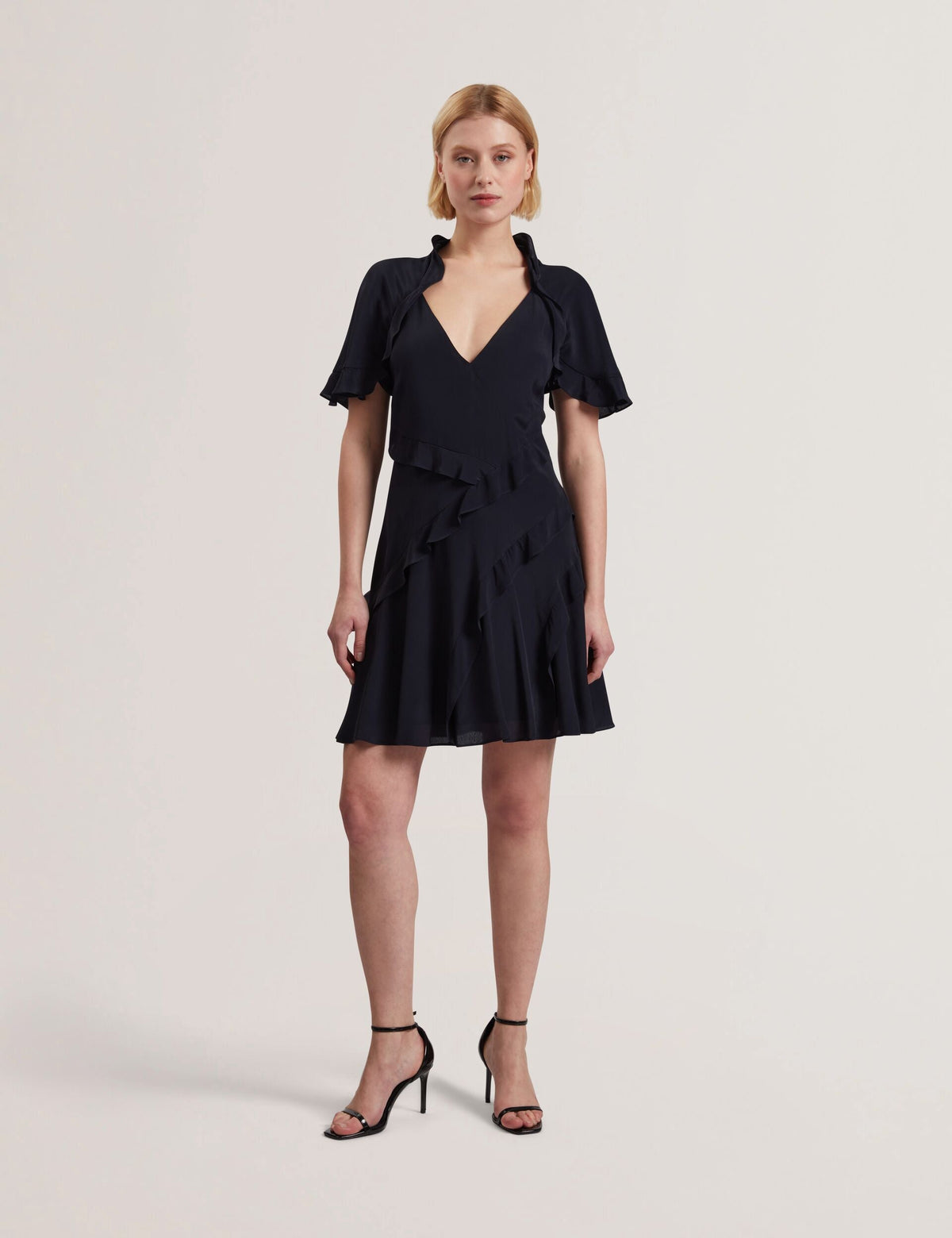 Ted Baker Jojii Frill Trim Angel Sleeve Mini Dress Women's