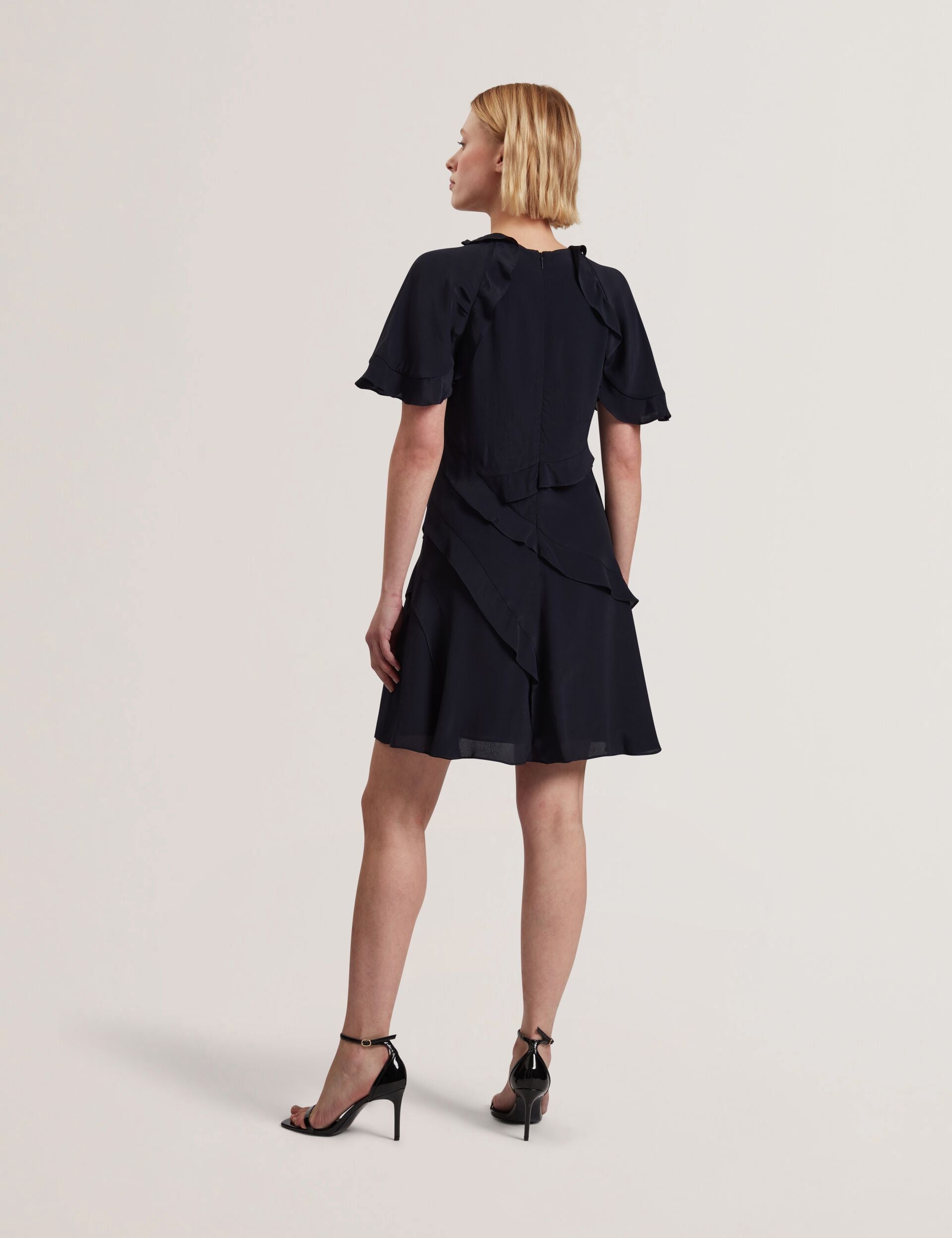 Ted Baker Jojii Frill Trim Angel Sleeve Mini Dress Women's