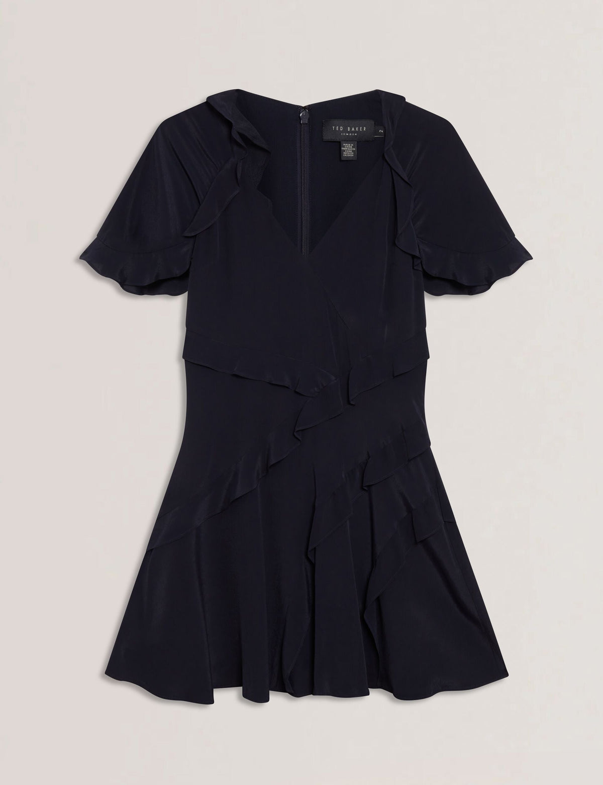 Ted Baker Jojii Frill Trim Angel Sleeve Mini Dress Women's
