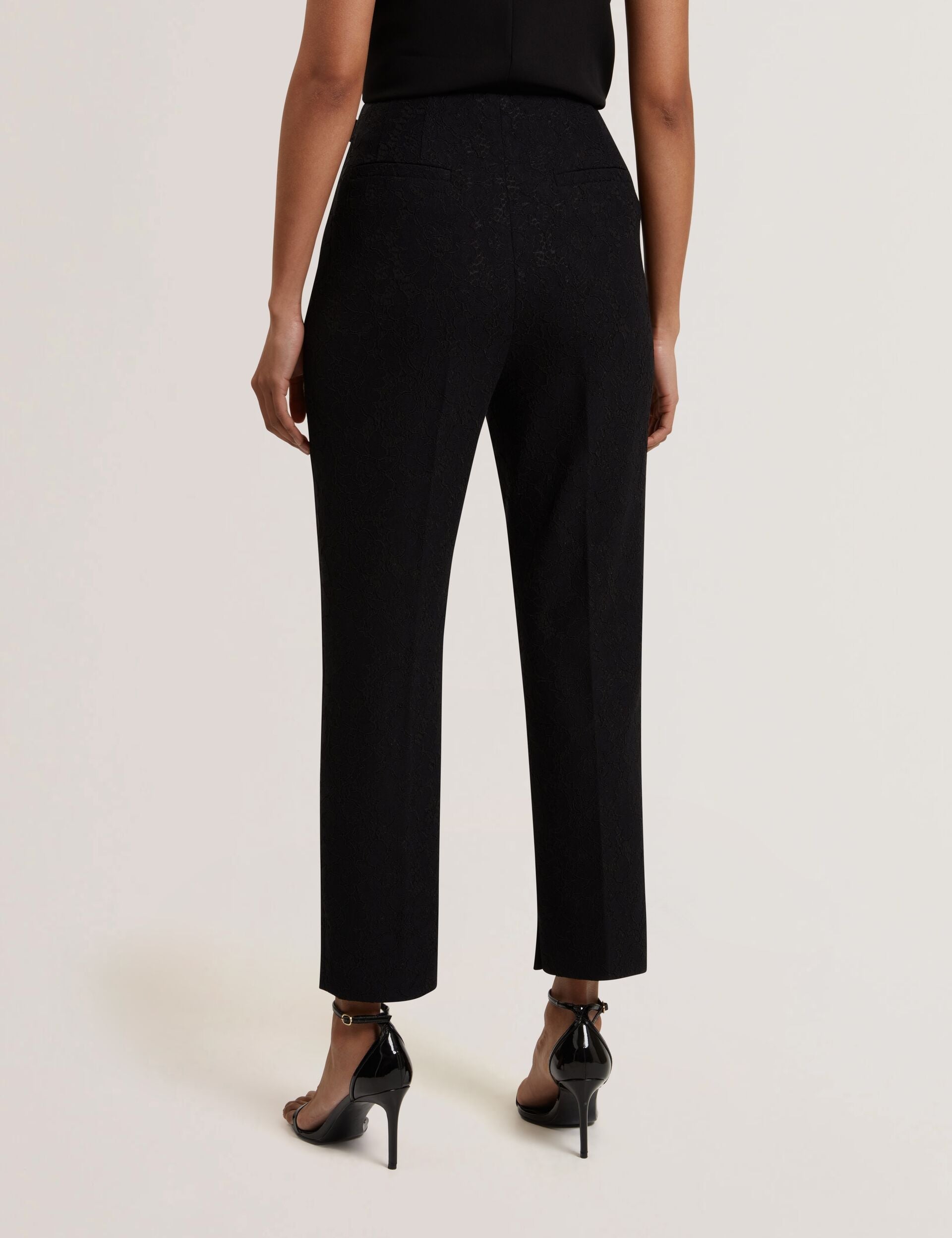 Ted Baker Meriot Bonded Lace Slim Tailored Trousers Women's