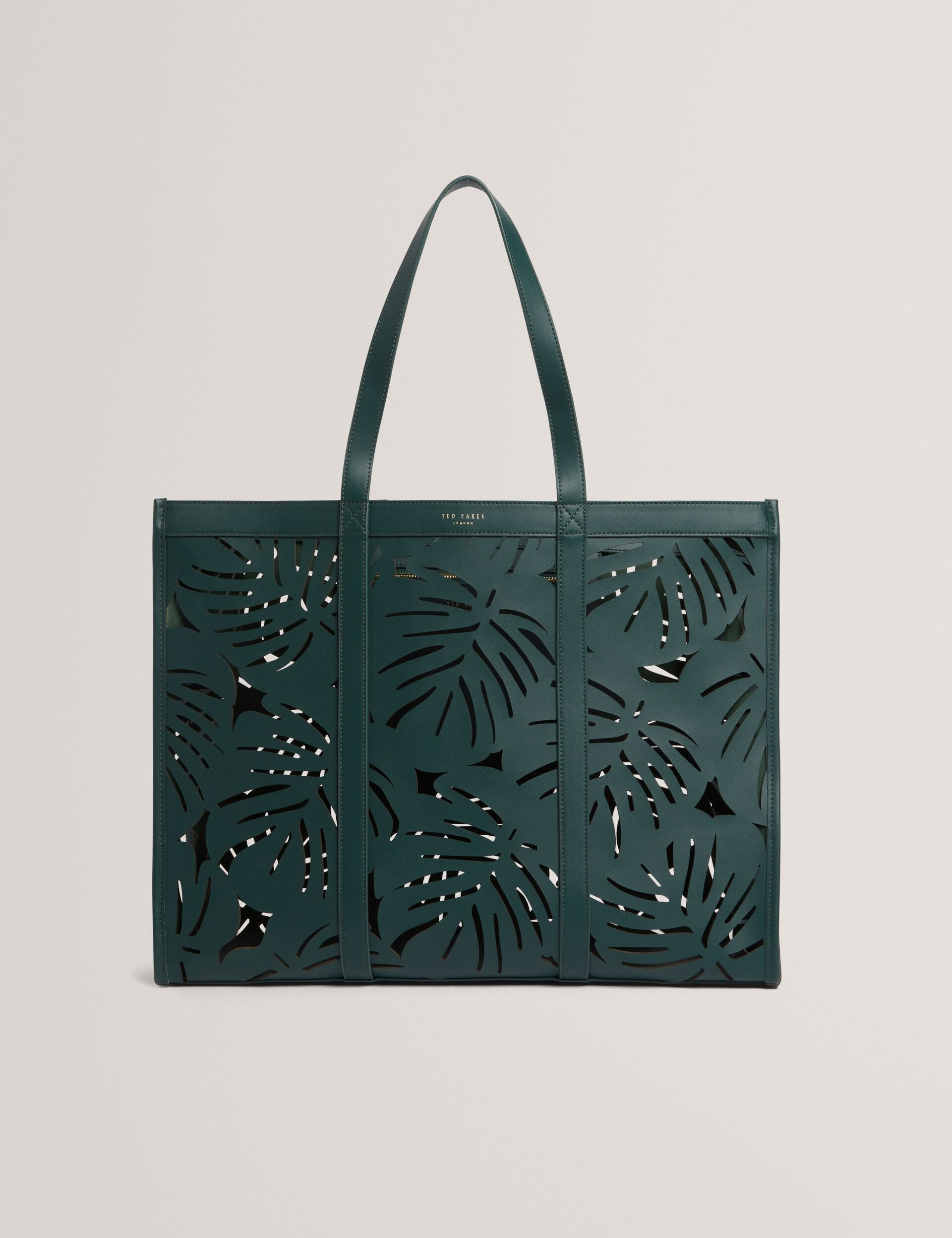 Ted Baker Leiian Leaf Cut Out Wide Leather Tote Bag Women's