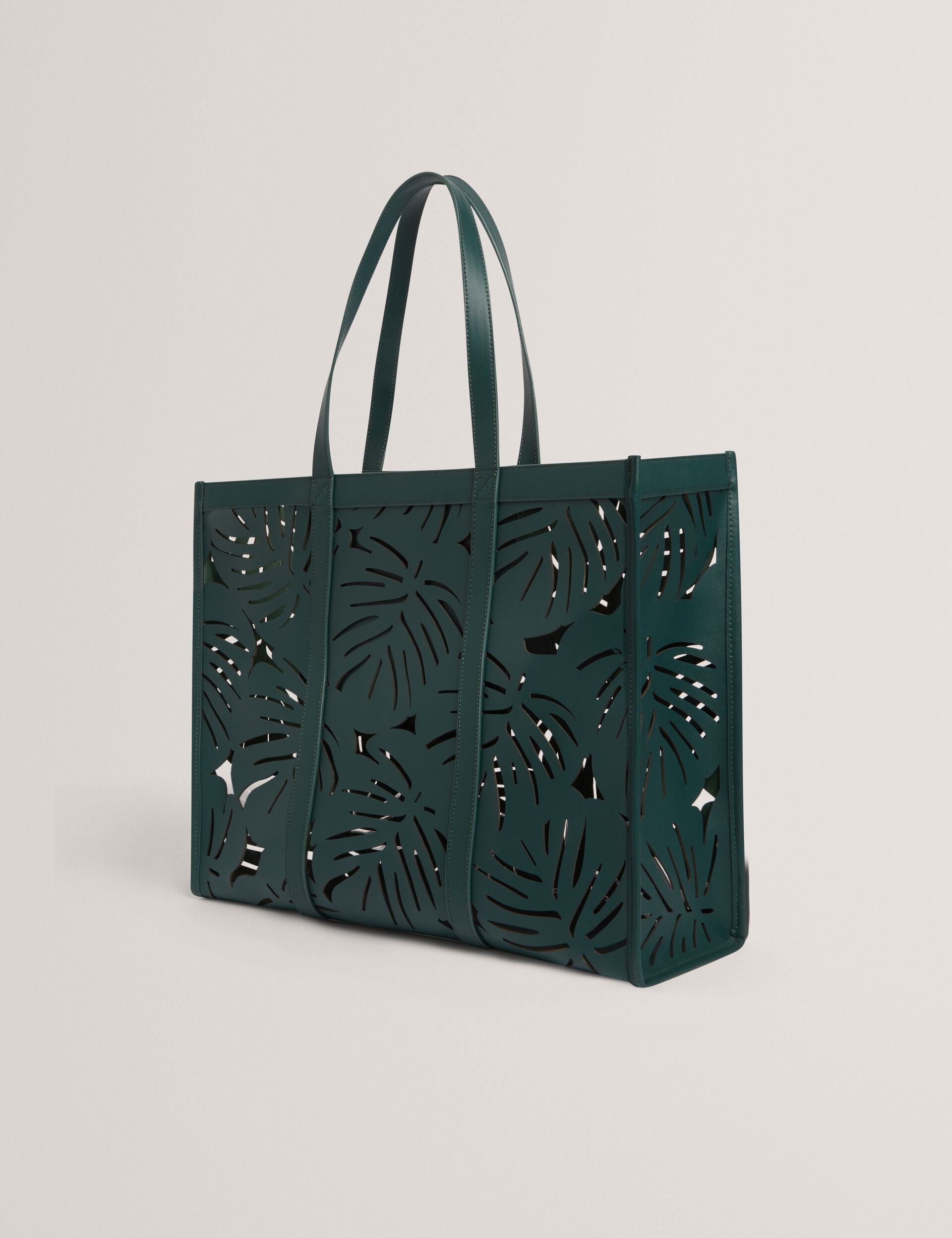 Ted Baker Leiian Leaf Cut Out Wide Leather Tote Bag Women's
