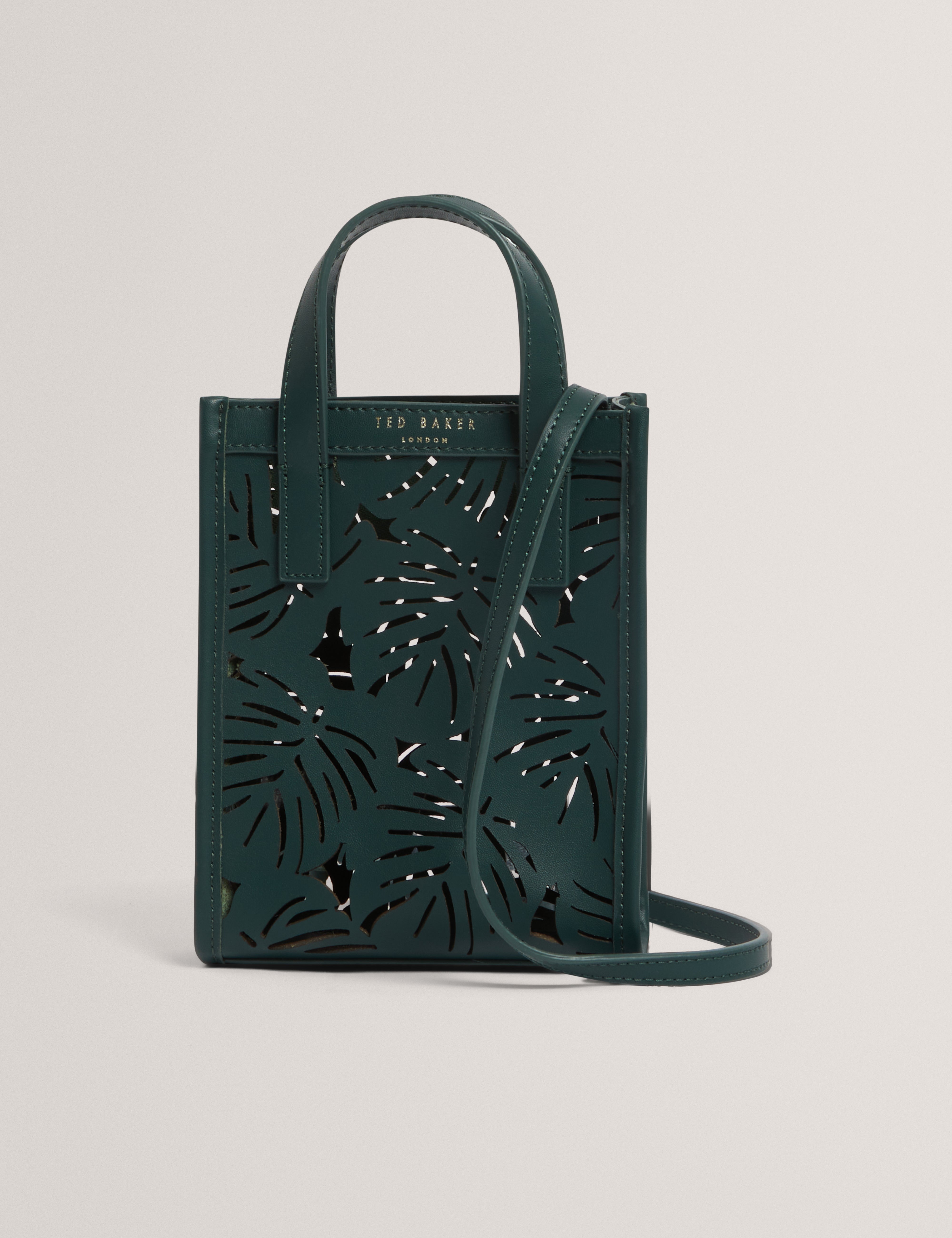 Ted Baker Leeora Leaf Cut Out Mini Leather Tote Bag Women's