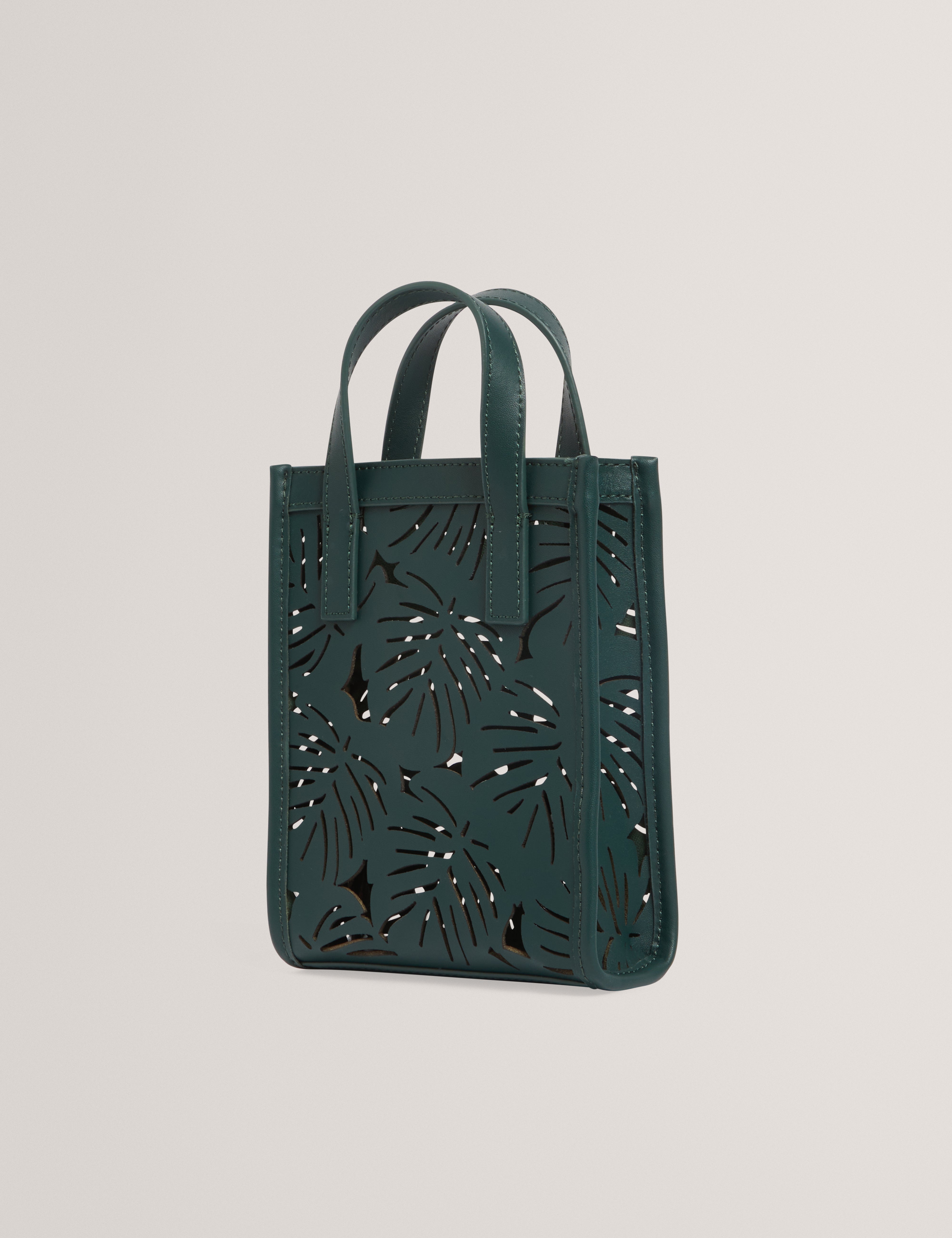 Ted Baker Leeora Leaf Cut Out Mini Leather Tote Bag Women's