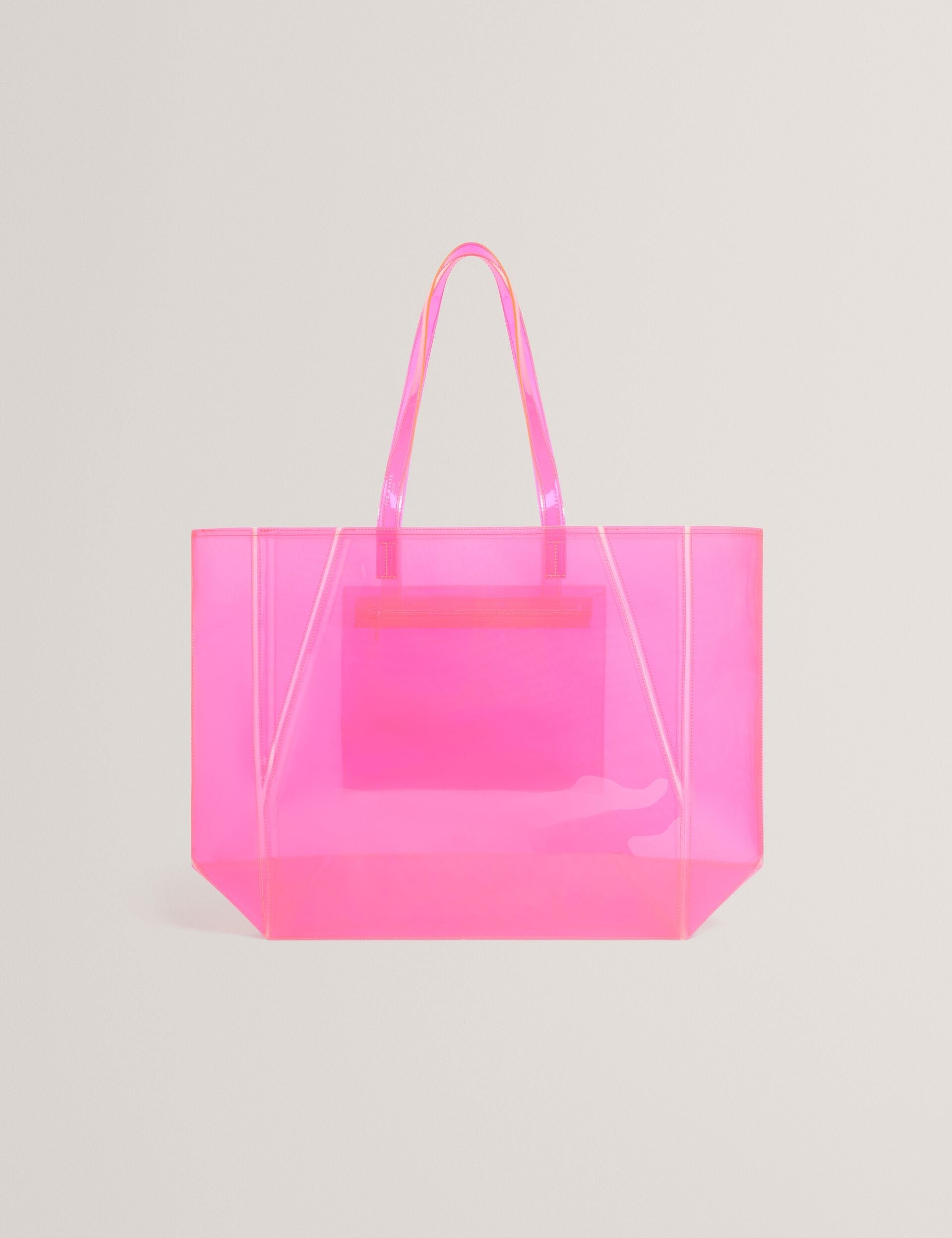 Ted Baker Vinessa Neon Vinyl Large Folding Shopper Bag Women's