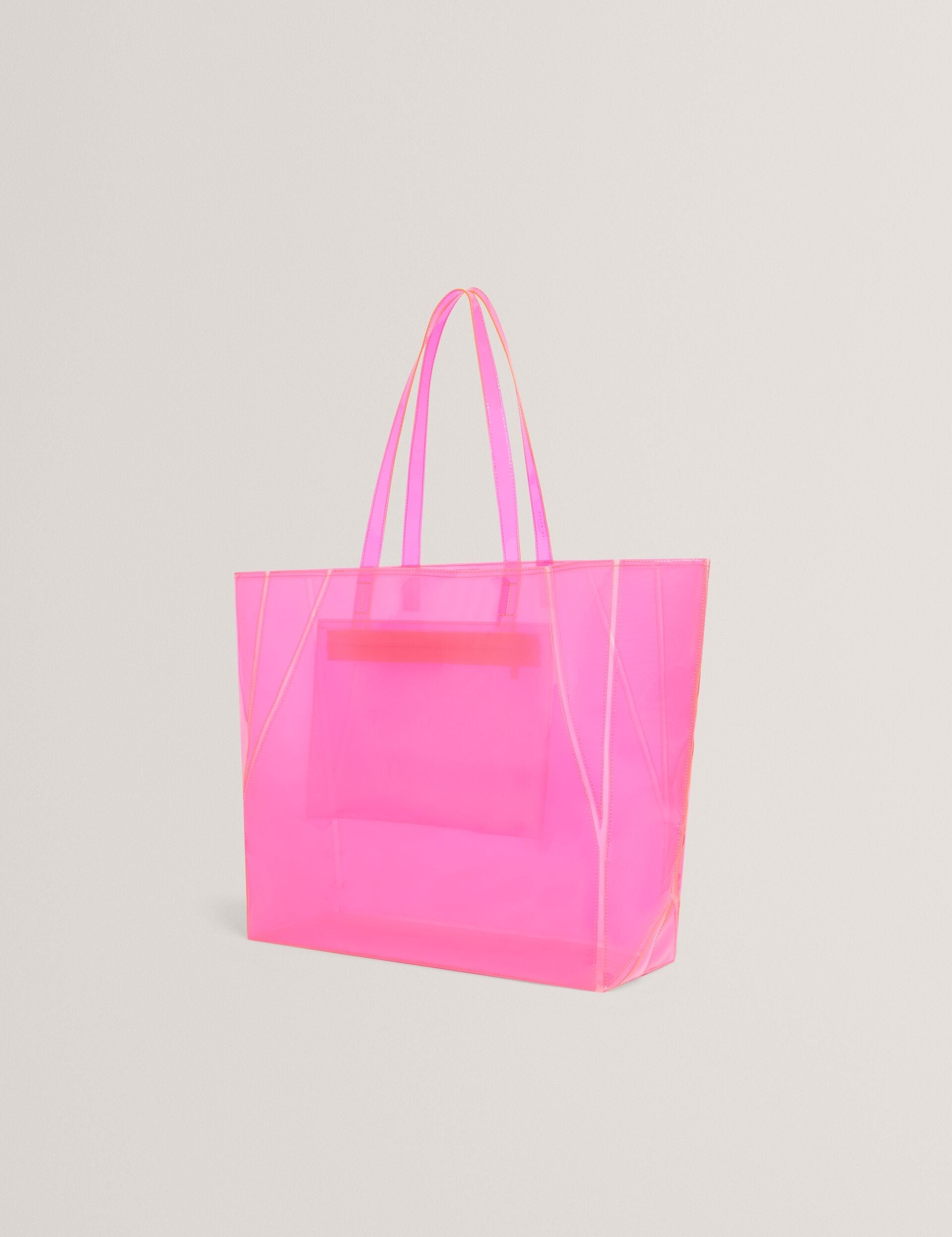Ted Baker Vinessa Neon Vinyl Large Folding Shopper Bag Women's