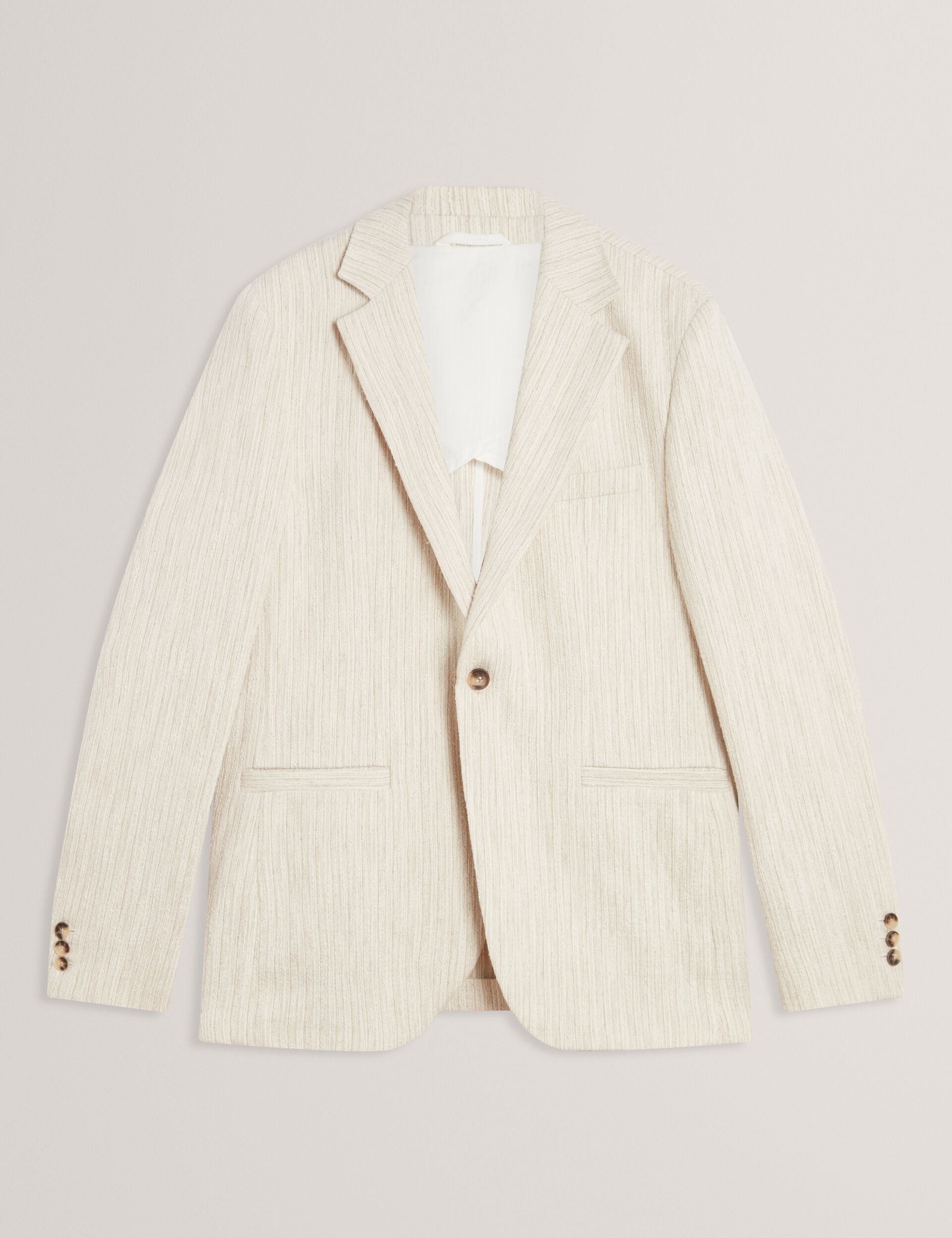 Ted Baker Rusticj Textured Boucle Cotton Blend Blazer