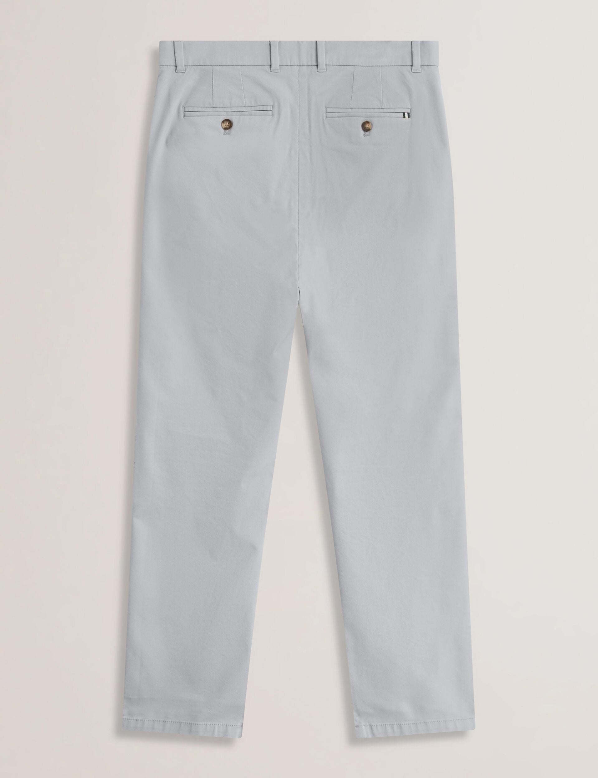 Ted Baker Batford Grey Slim Fit Cotton Blend Chinos