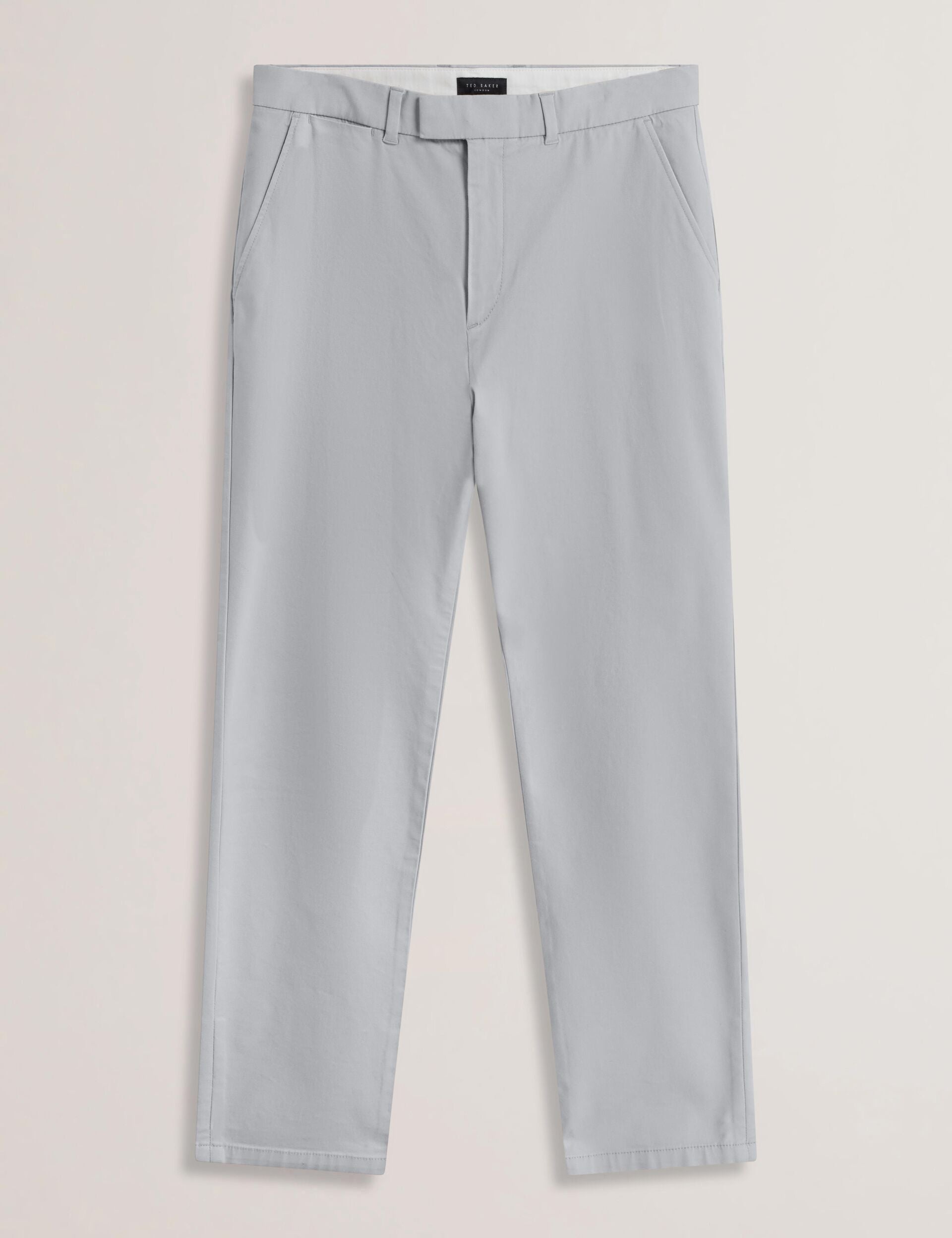 Ted Baker Batford Grey Slim Fit Cotton Blend Chinos