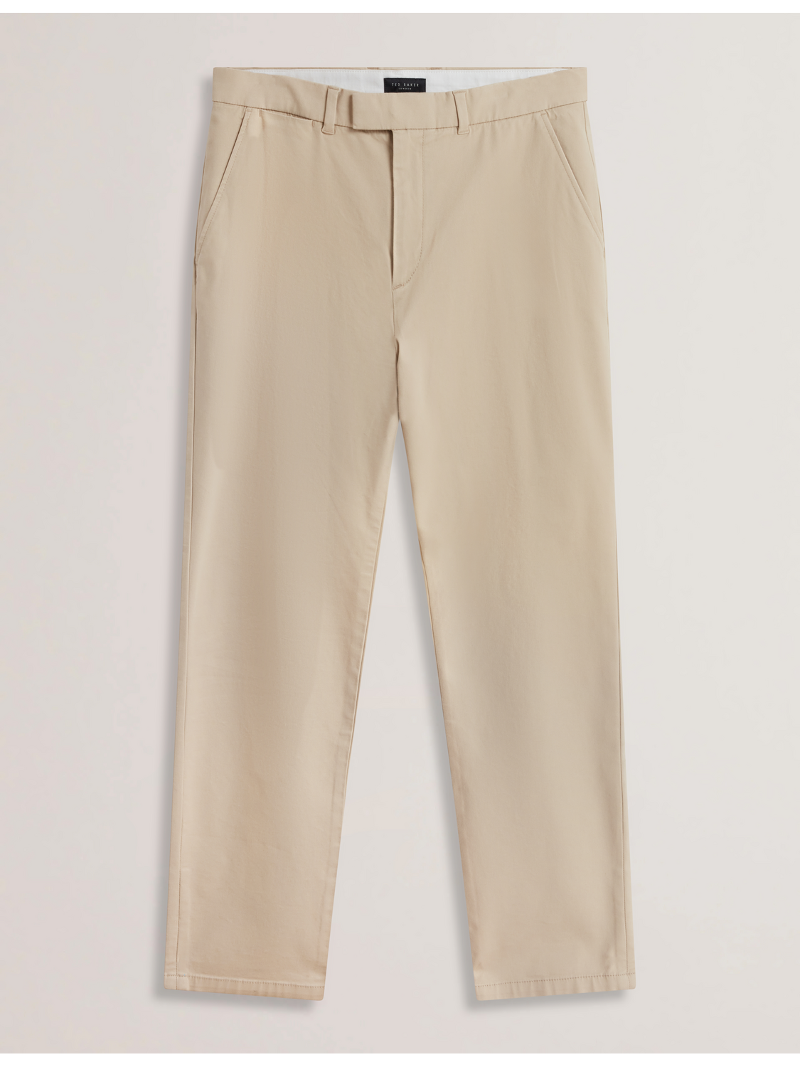 Ted Baker Batford Tan Slim Fit Cotton Blend Chinos