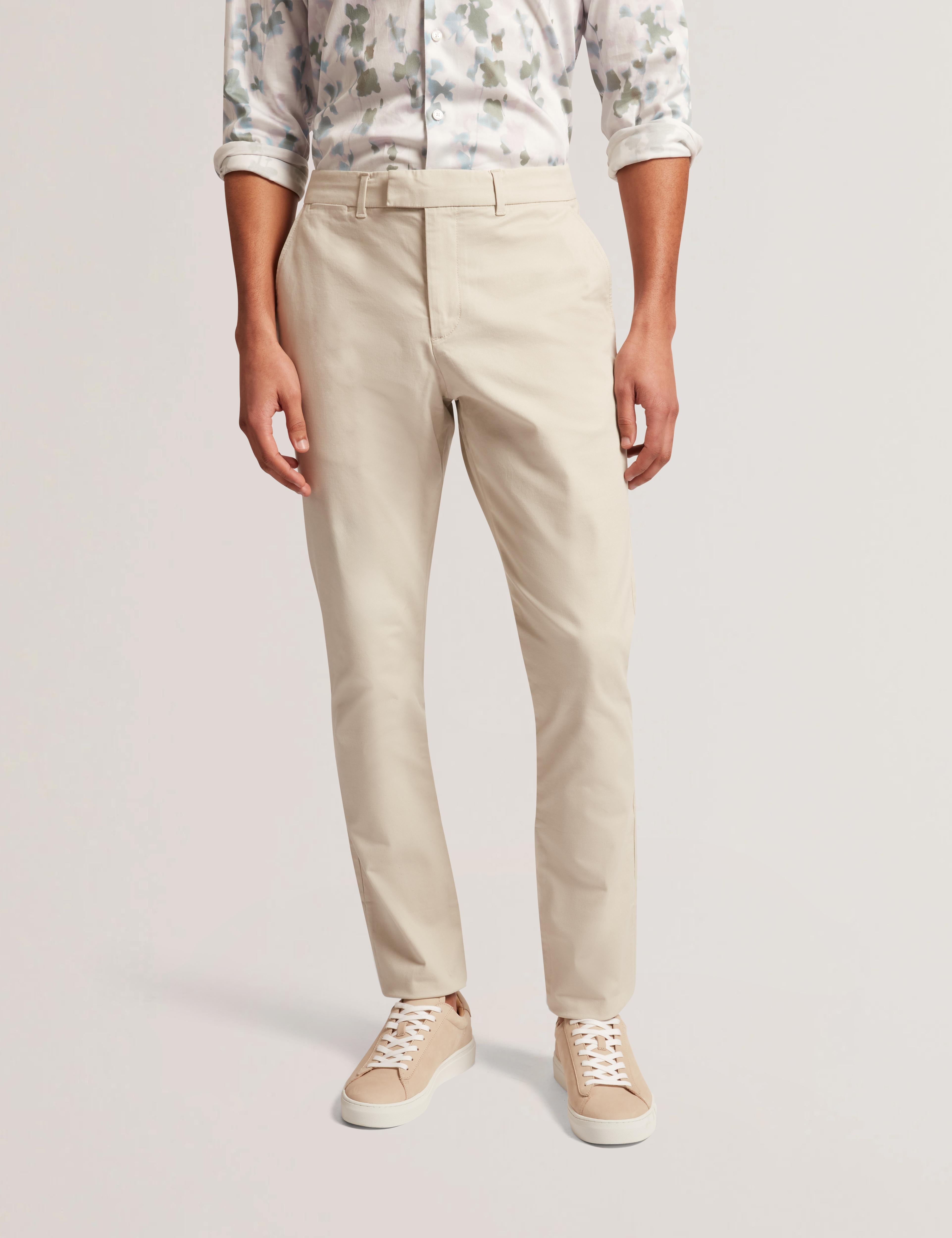 Ted Baker Batford Slim Fit Cotton Blend Chinos