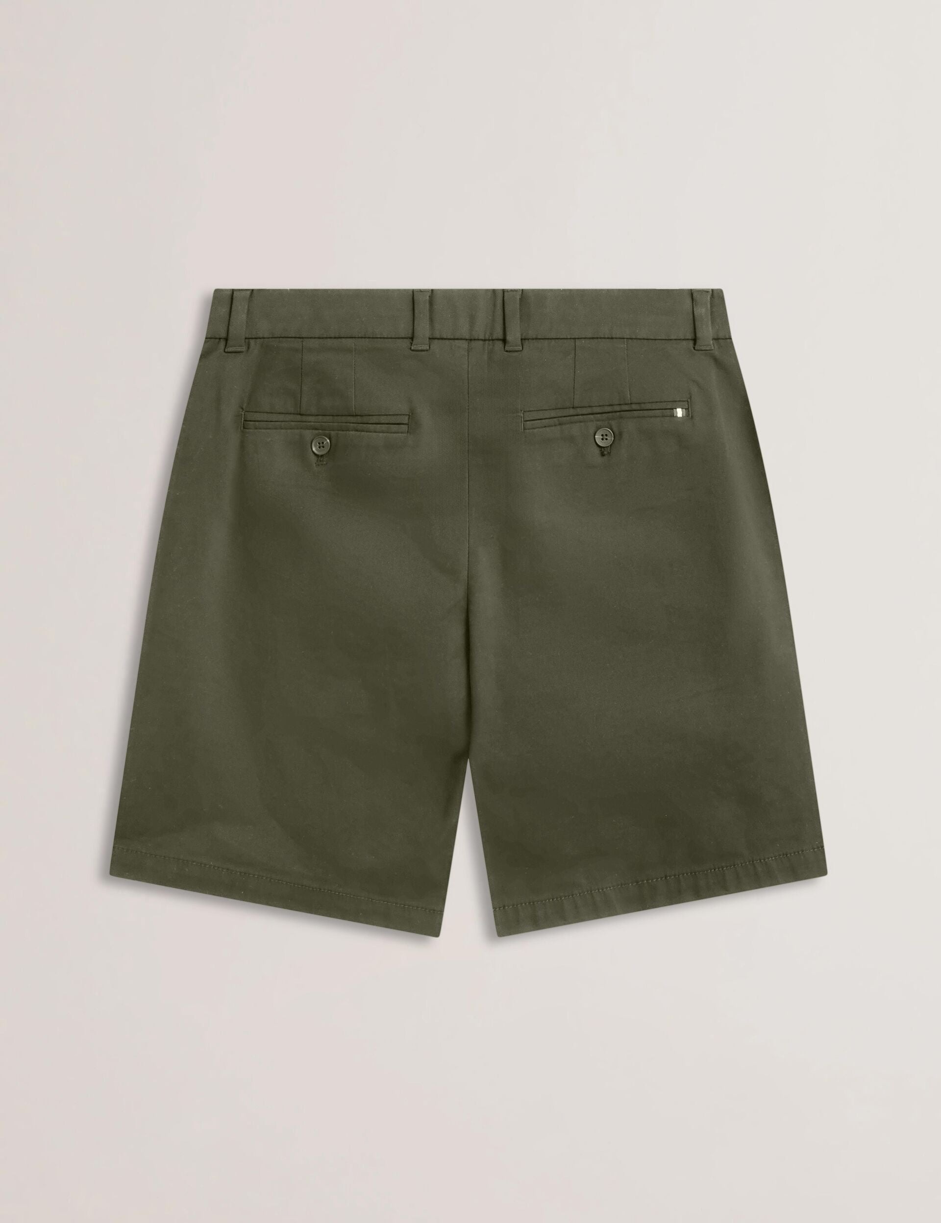 Ted Baker Barnham Khaki Cotton Blend Chino Shorts
