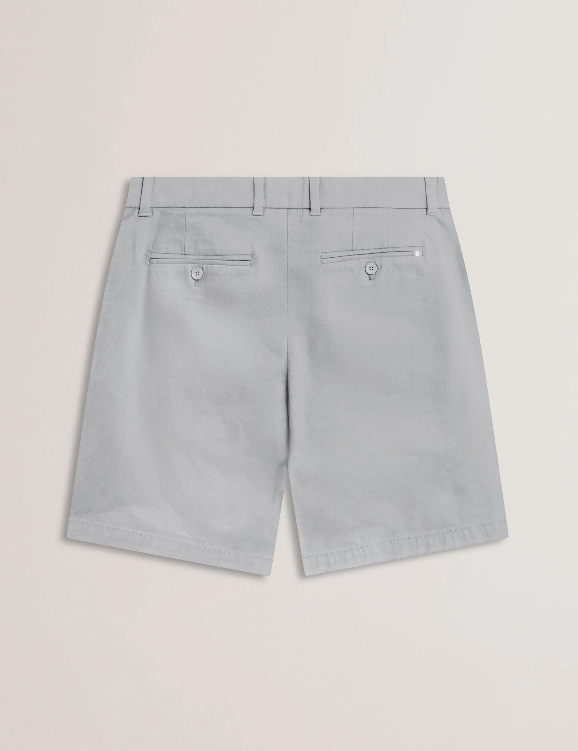Ted Baker Barnham Grey Cotton Blend Chino Shorts