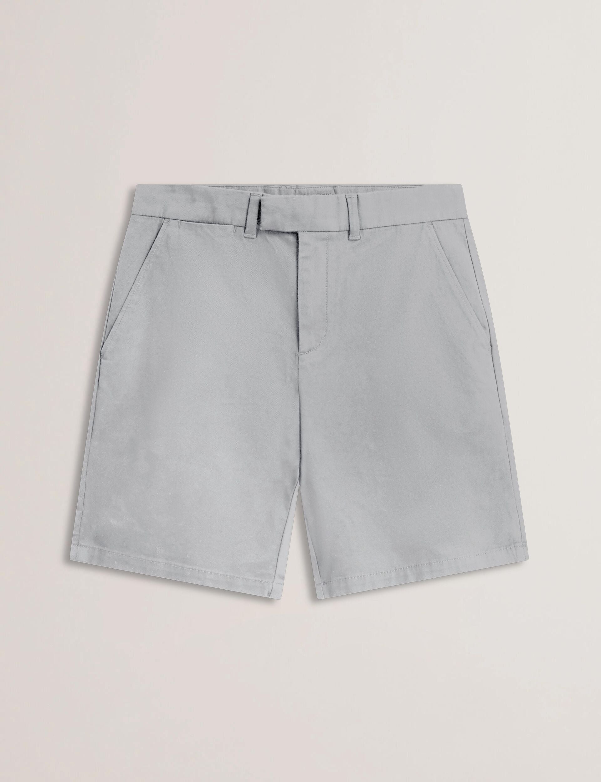 Ted Baker Barnham Grey Cotton Blend Chino Shorts