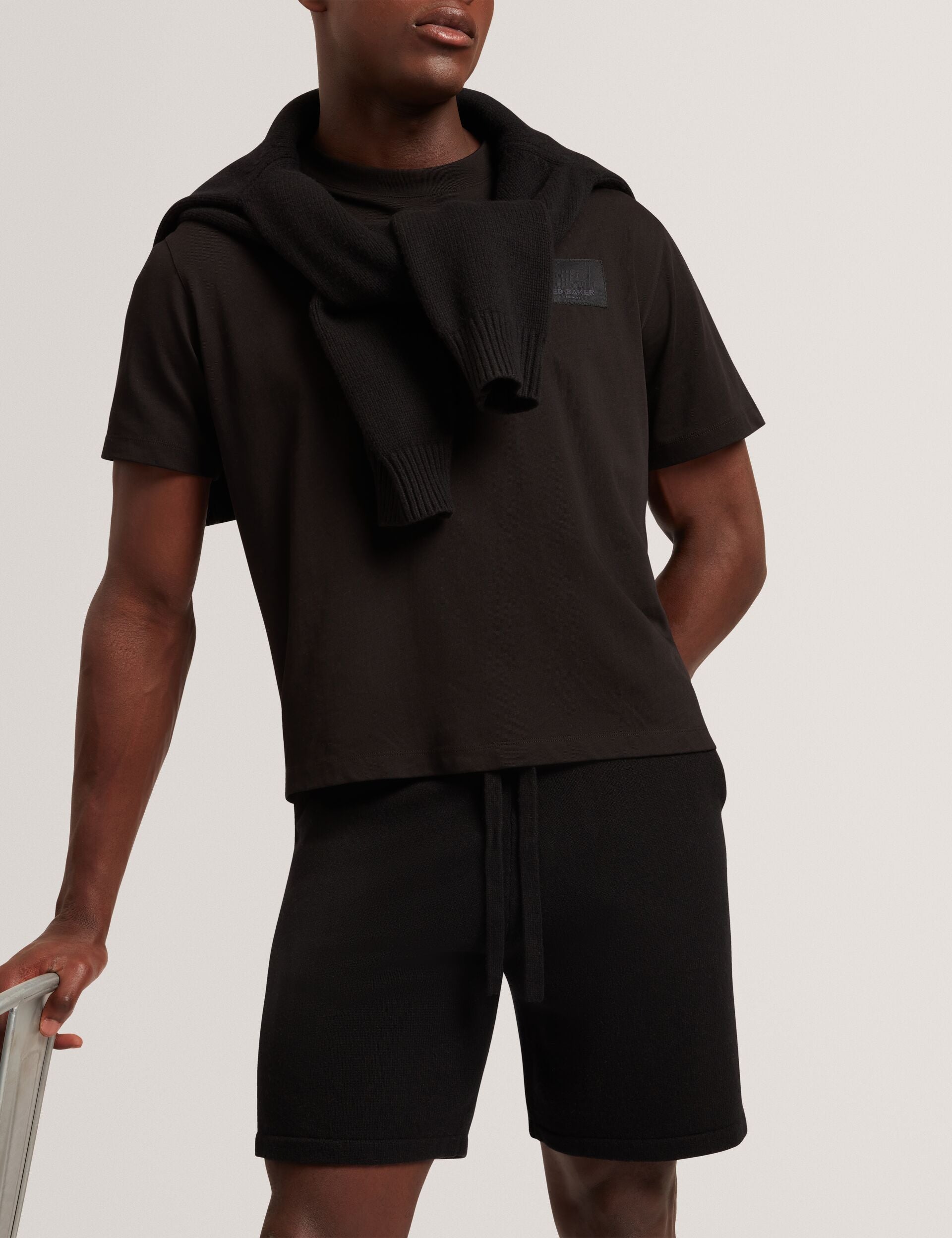 Ted Baker Owaine Wool Knit Straight Leg Shorts