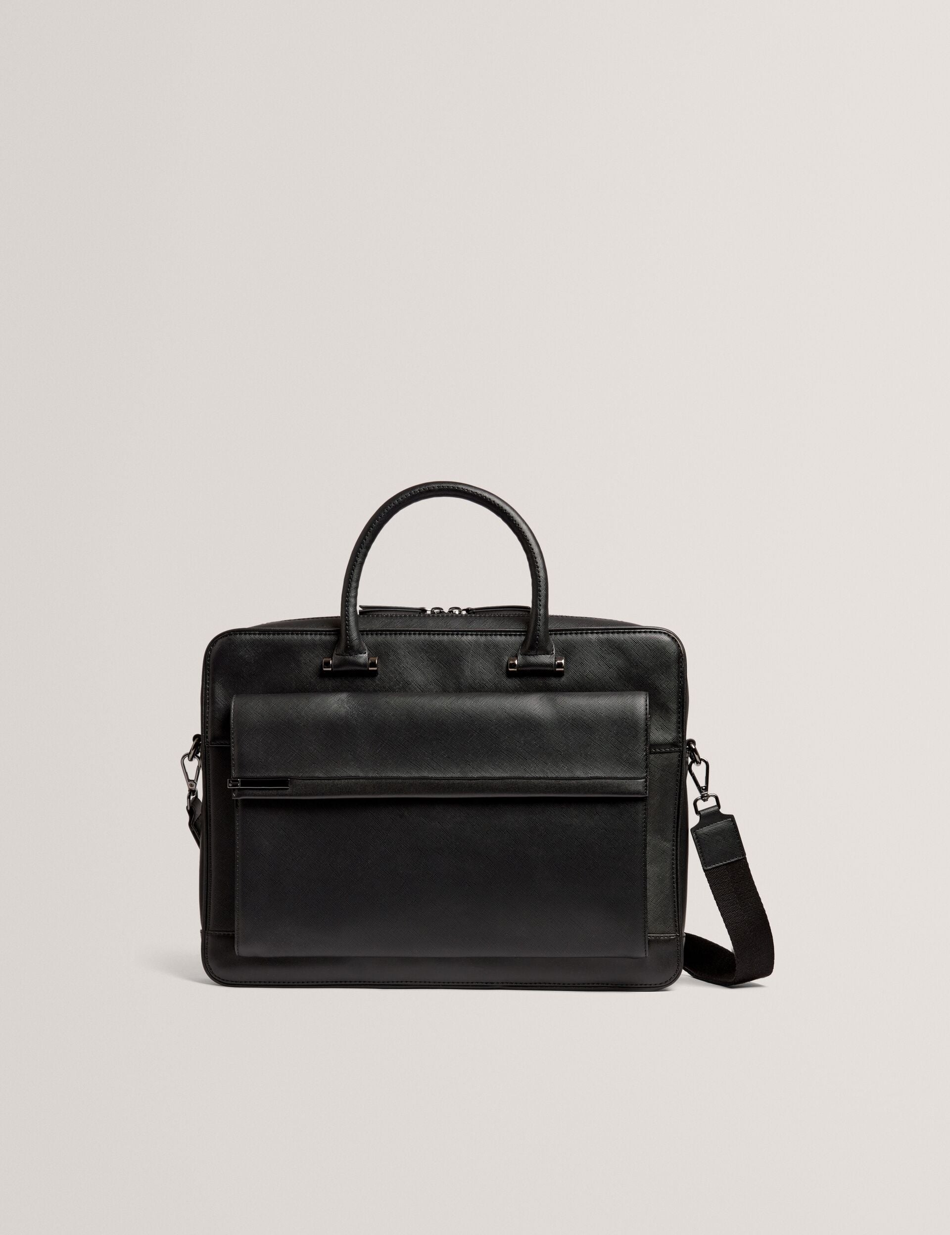 Ted Baker Sanndro Crosshatch Faux Leather Laptop Bag