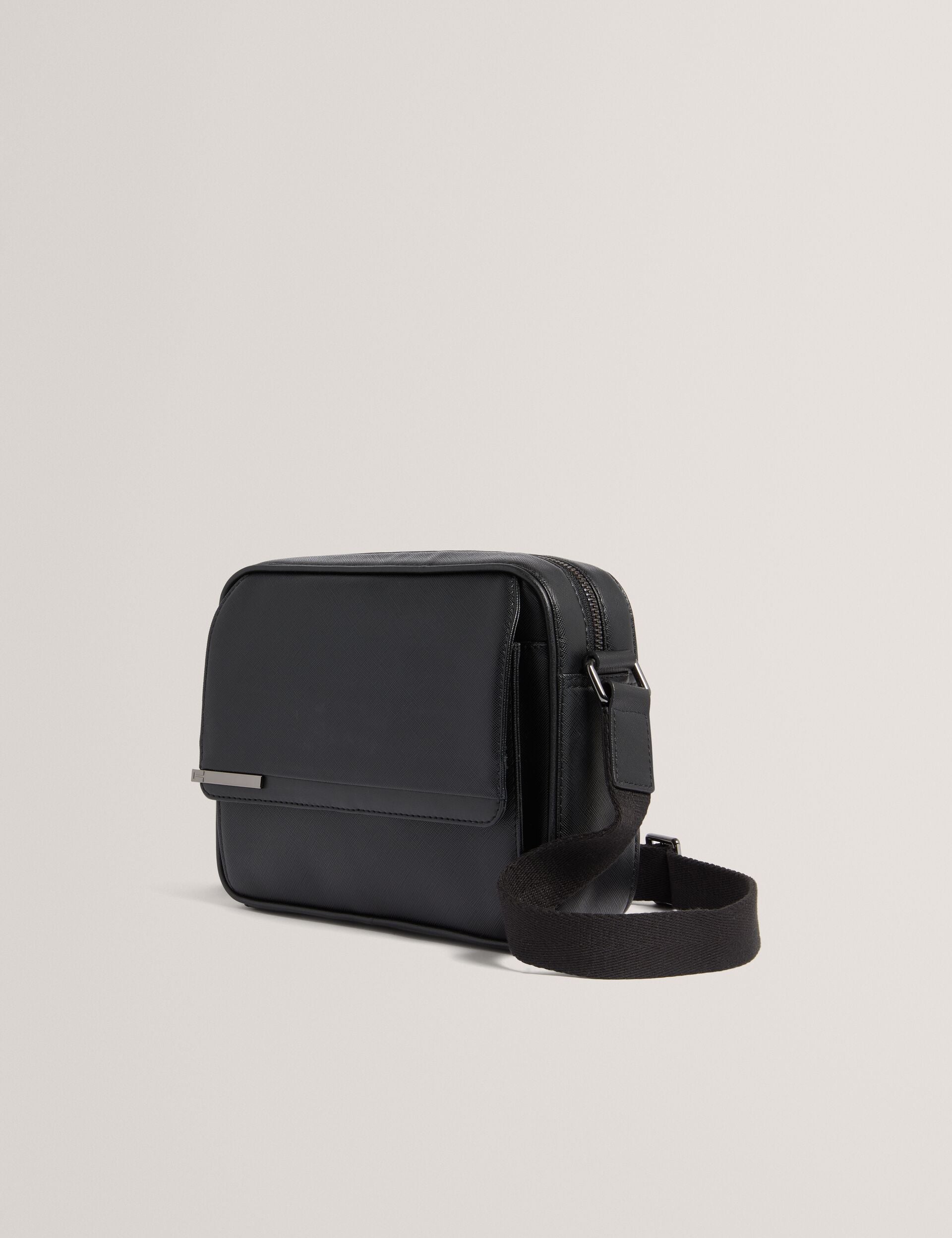 Ted Baker Sampson Crosshatch Pu Crossbody Messenger Bag
