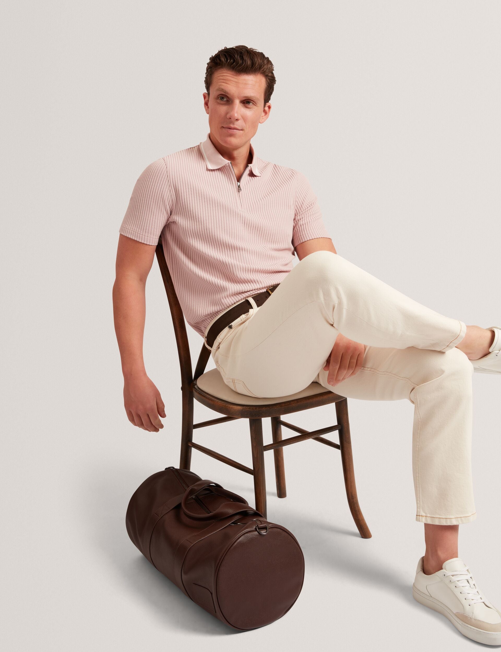 Ted Baker Grantly Leather Overnight Duffle Bag