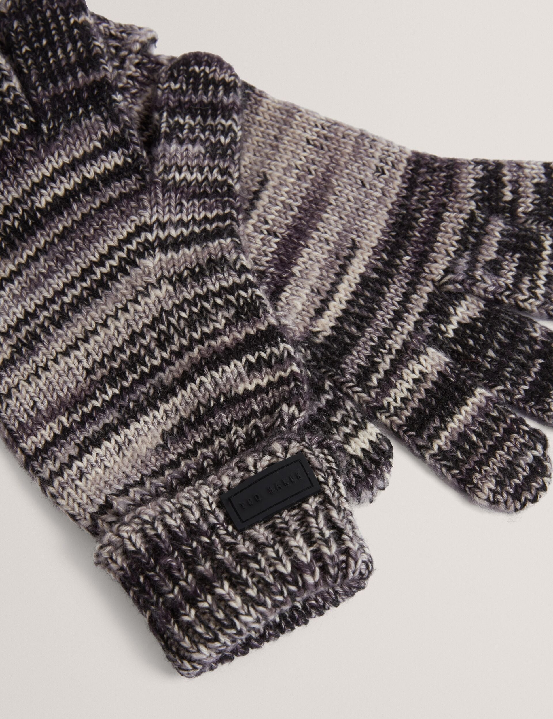 Ted Baker Scoty Marled Knit Beanie Hat Gloves Set