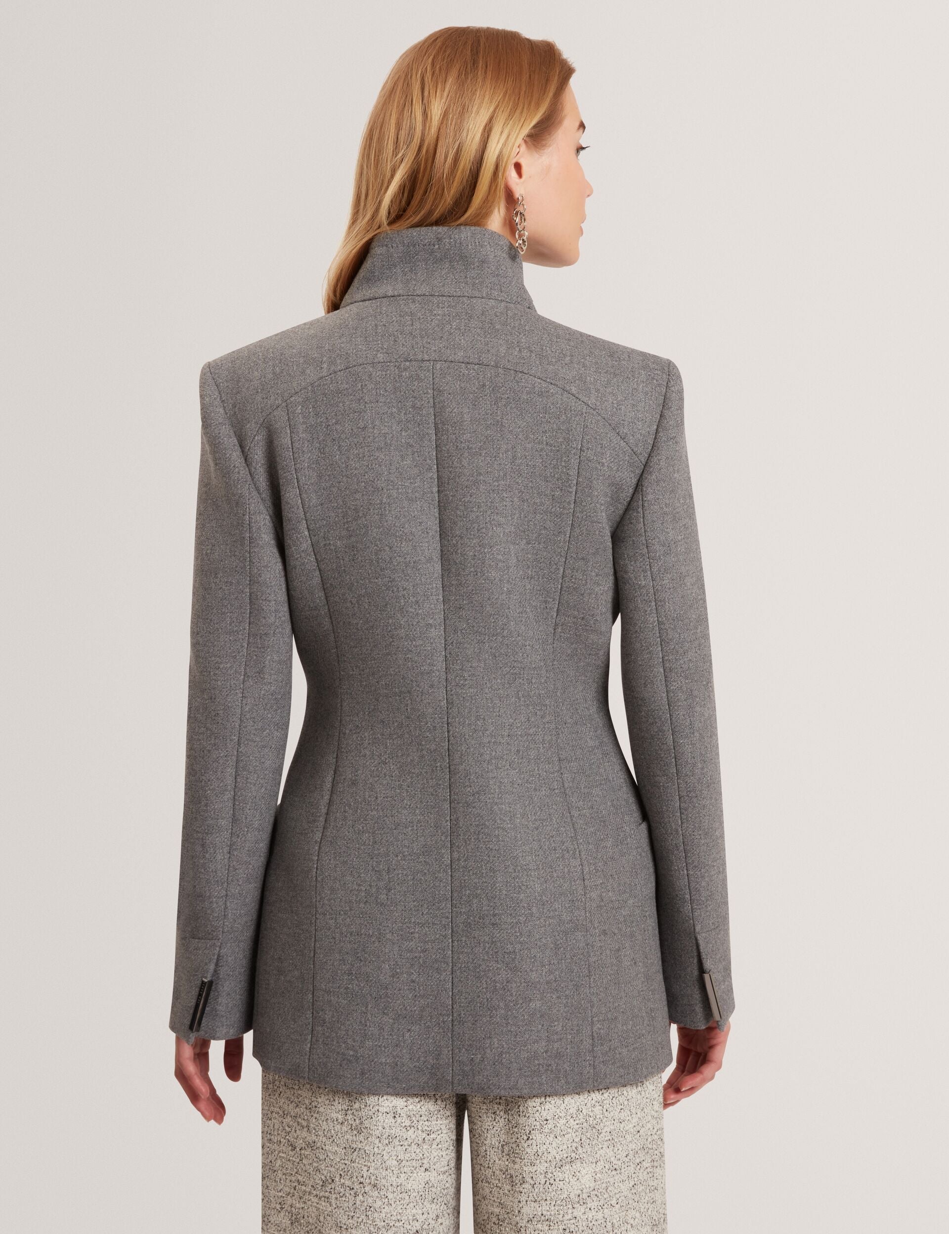 Ted Baker Evigna Wool Rich Hourglass Short Wrap Coat Women's
