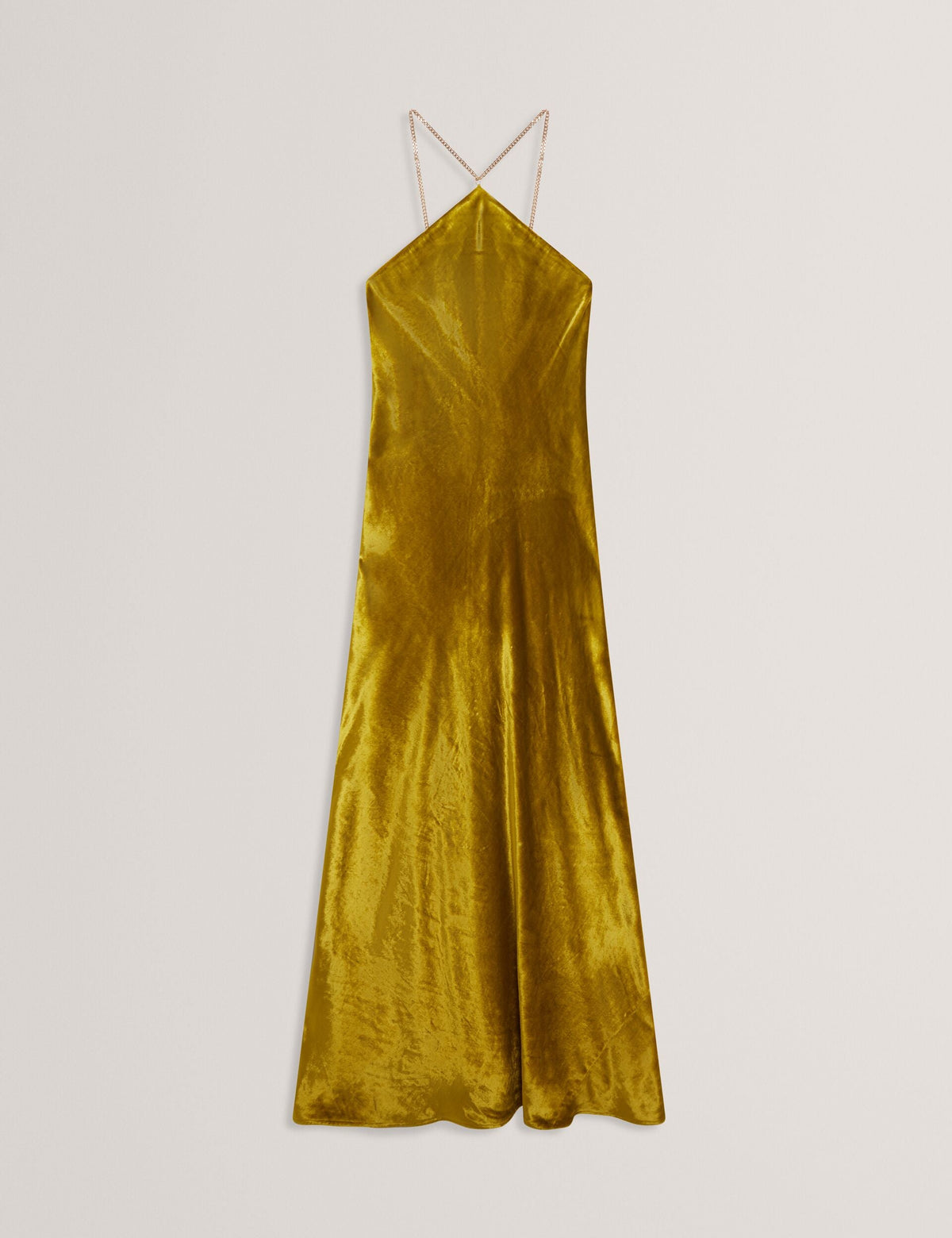 Ted Baker Jordya Velvet Halterneck Column Maxi Dress Women's