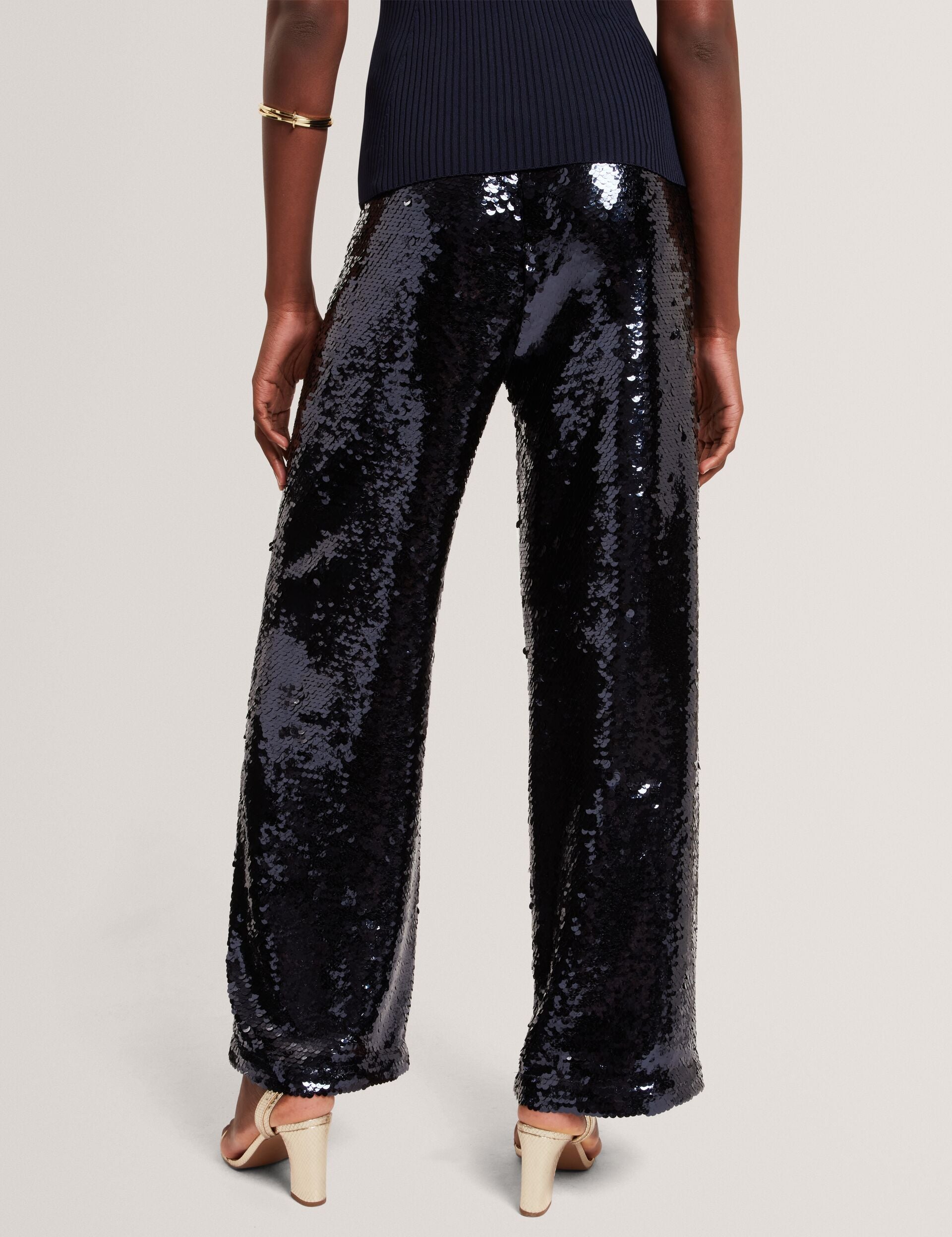 Ted Baker Behti Sequin Pullon Wide Leg Trousers Women's