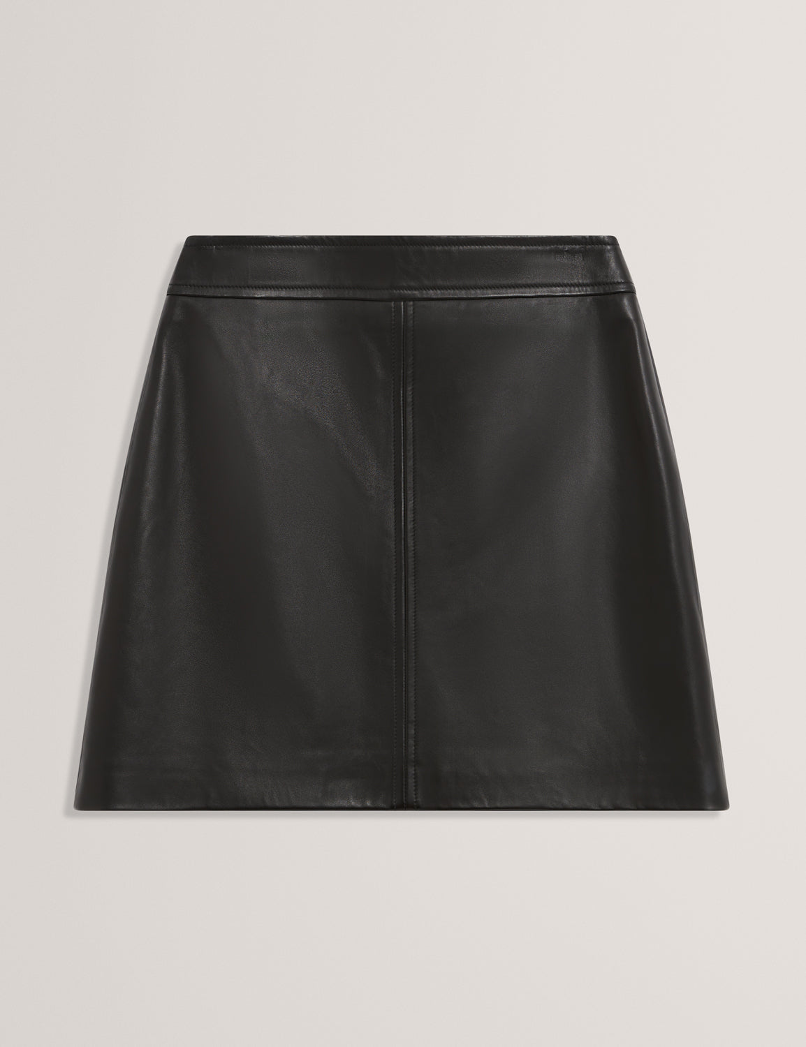 Ted Baker Vikta Leather Panelled Aline Mini Skirt Women's