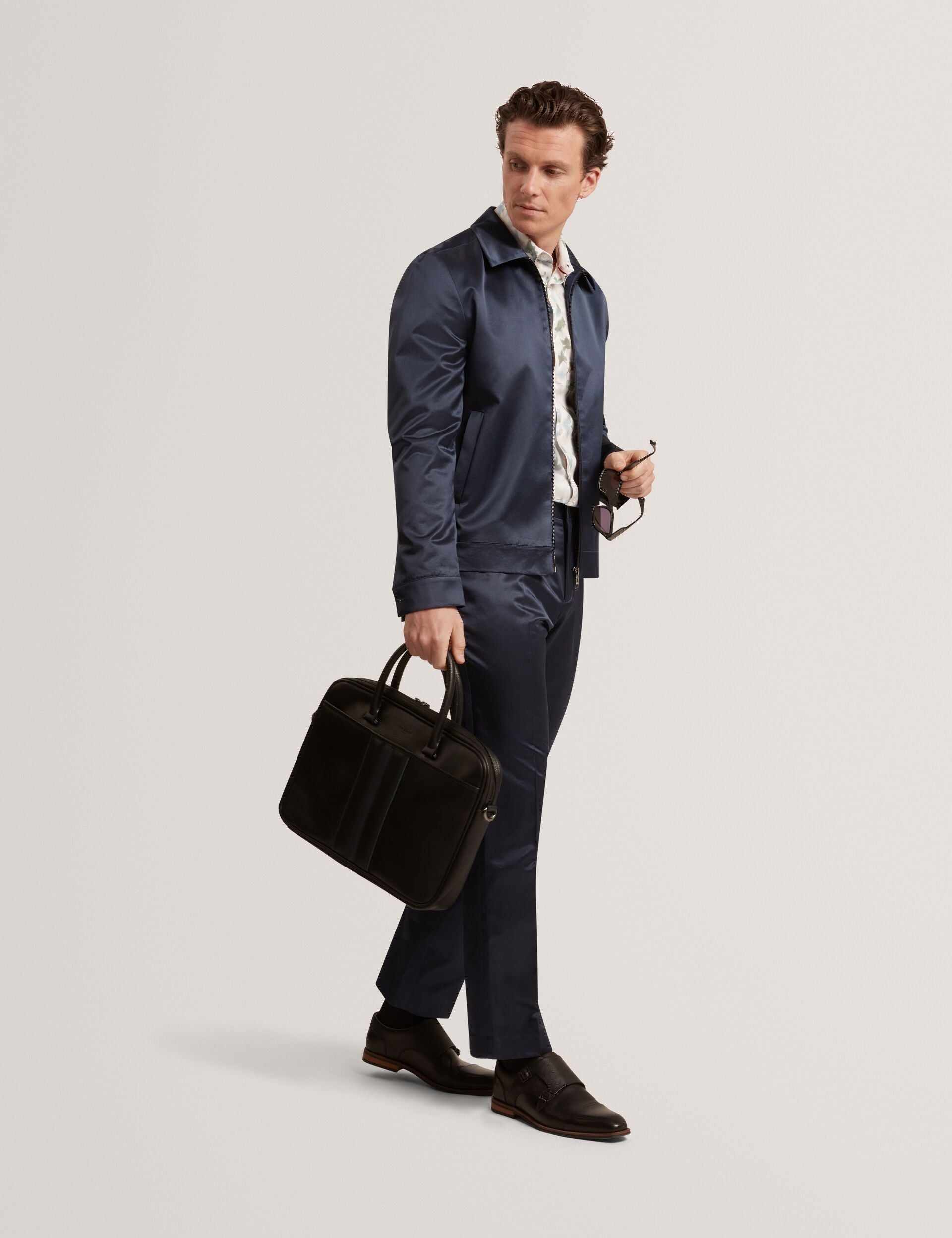 Ted Baker Fluidt Straight Fit Highshine Trouser
