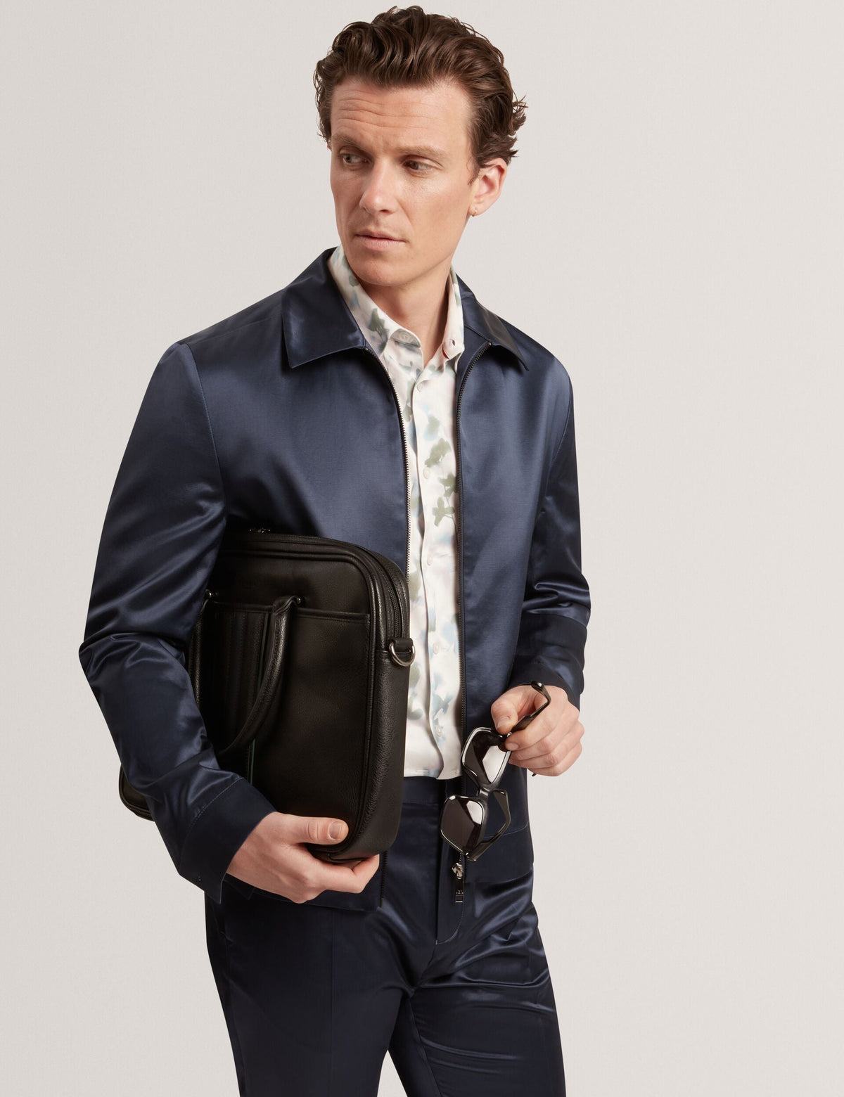 Ted Baker Fluidt Straight Fit Highshine Trouser