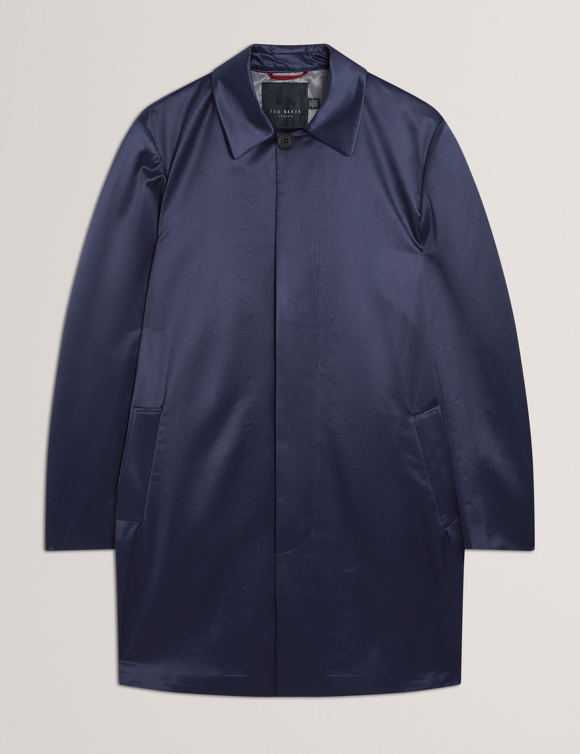 Ted Baker Fluidc High Shine Single Breasted Mac Jacket