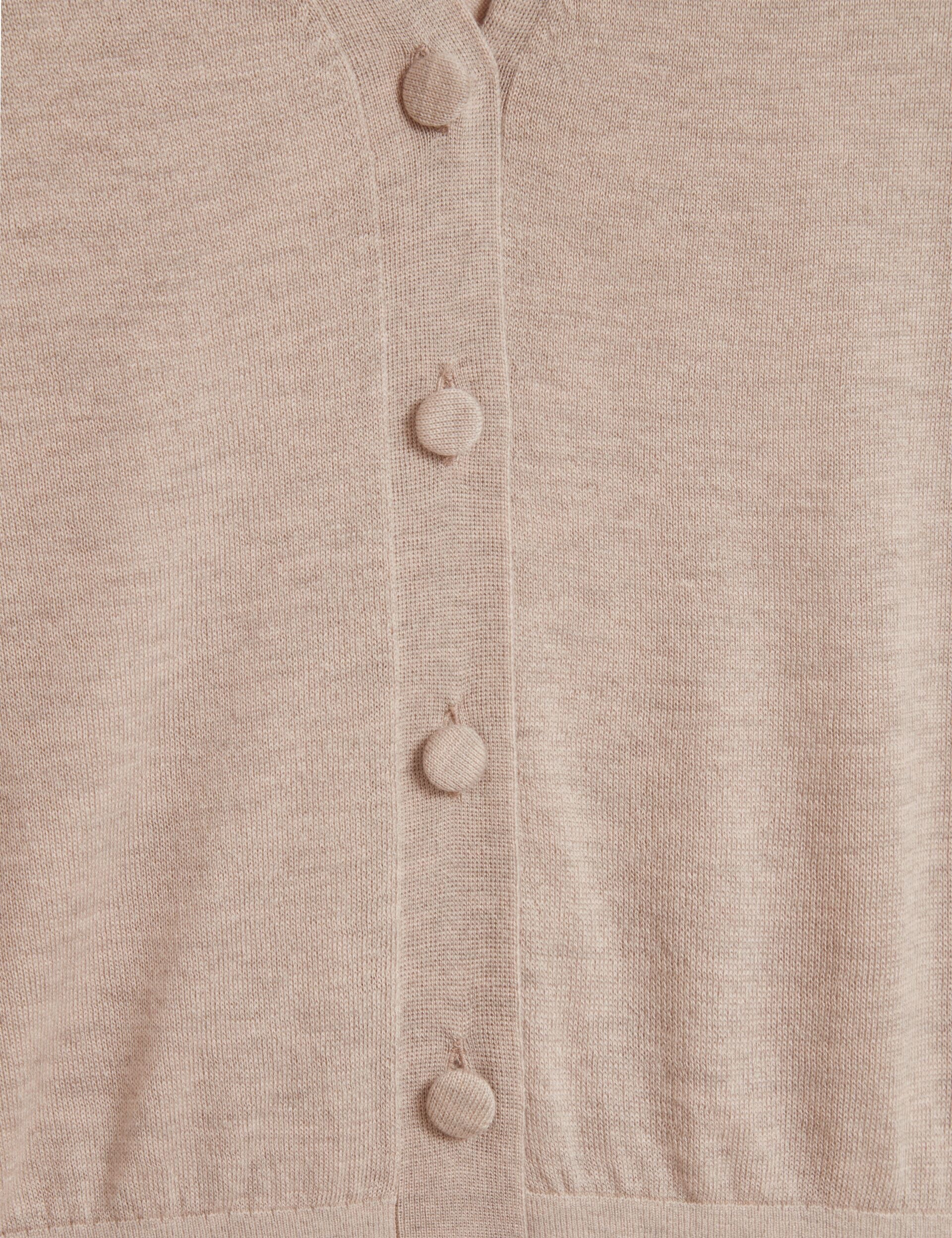 Ted Baker Dazlia Merino Wool Cropped Short Sleeve Cardigan Women's