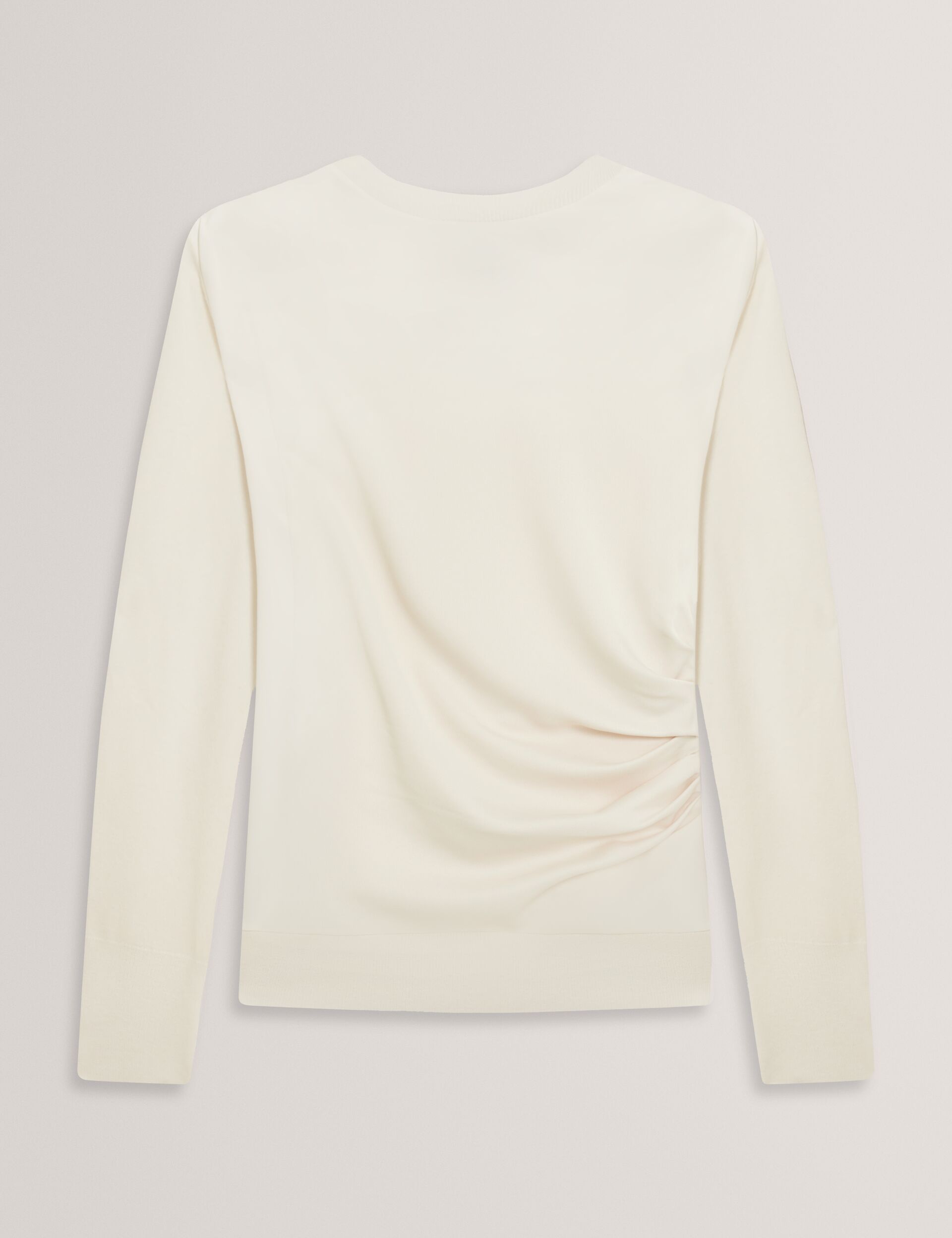 Ted Baker Leslay Draped Satin Front Fine Knit Top Women's