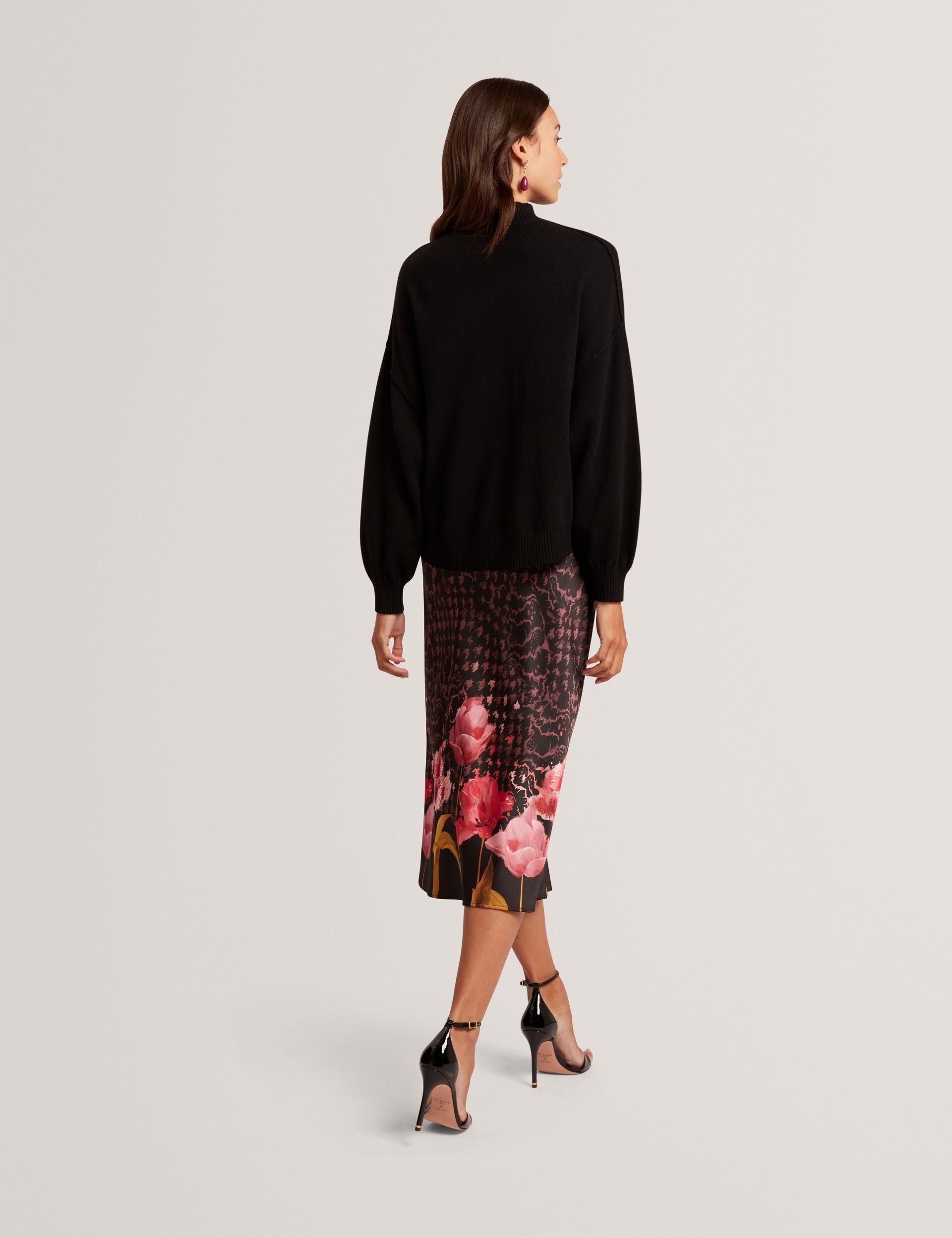 Ted Baker Kaatyy 2In1 Floral Print Slip Dress With Knit Jumper Women's