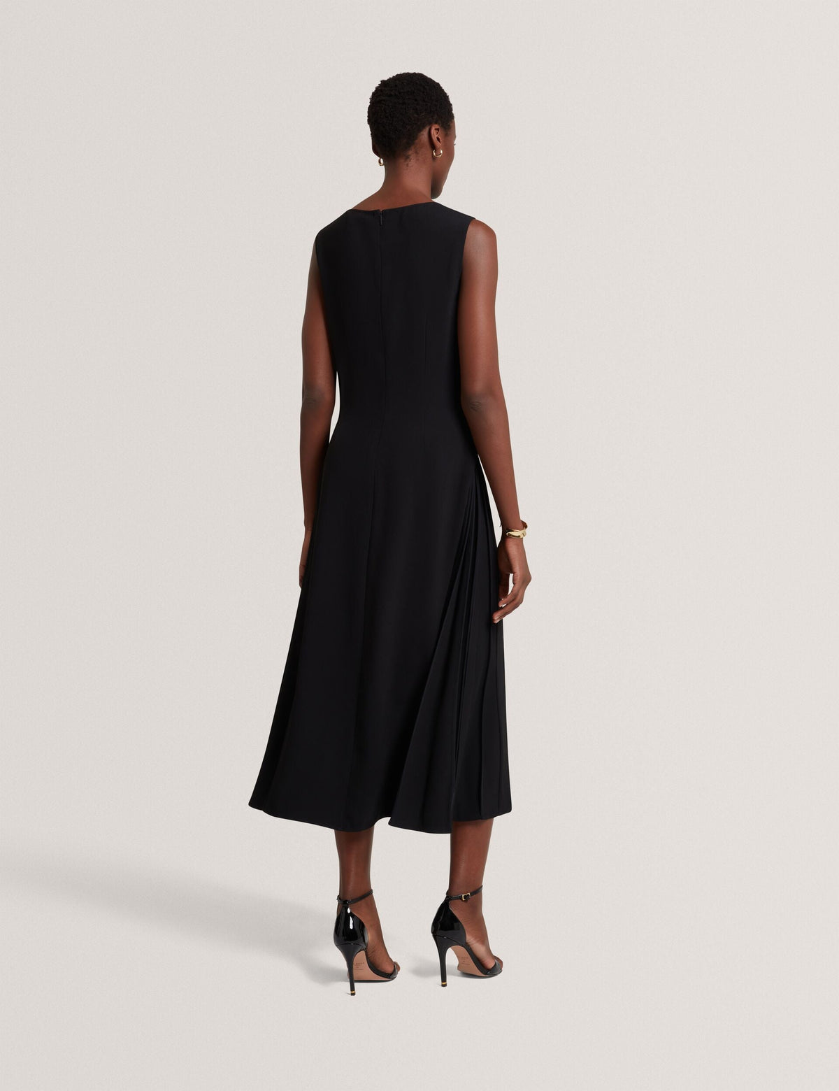 Ted Baker Dahrcy Pleat Detail Sleeveless Column Midi Dress Women's