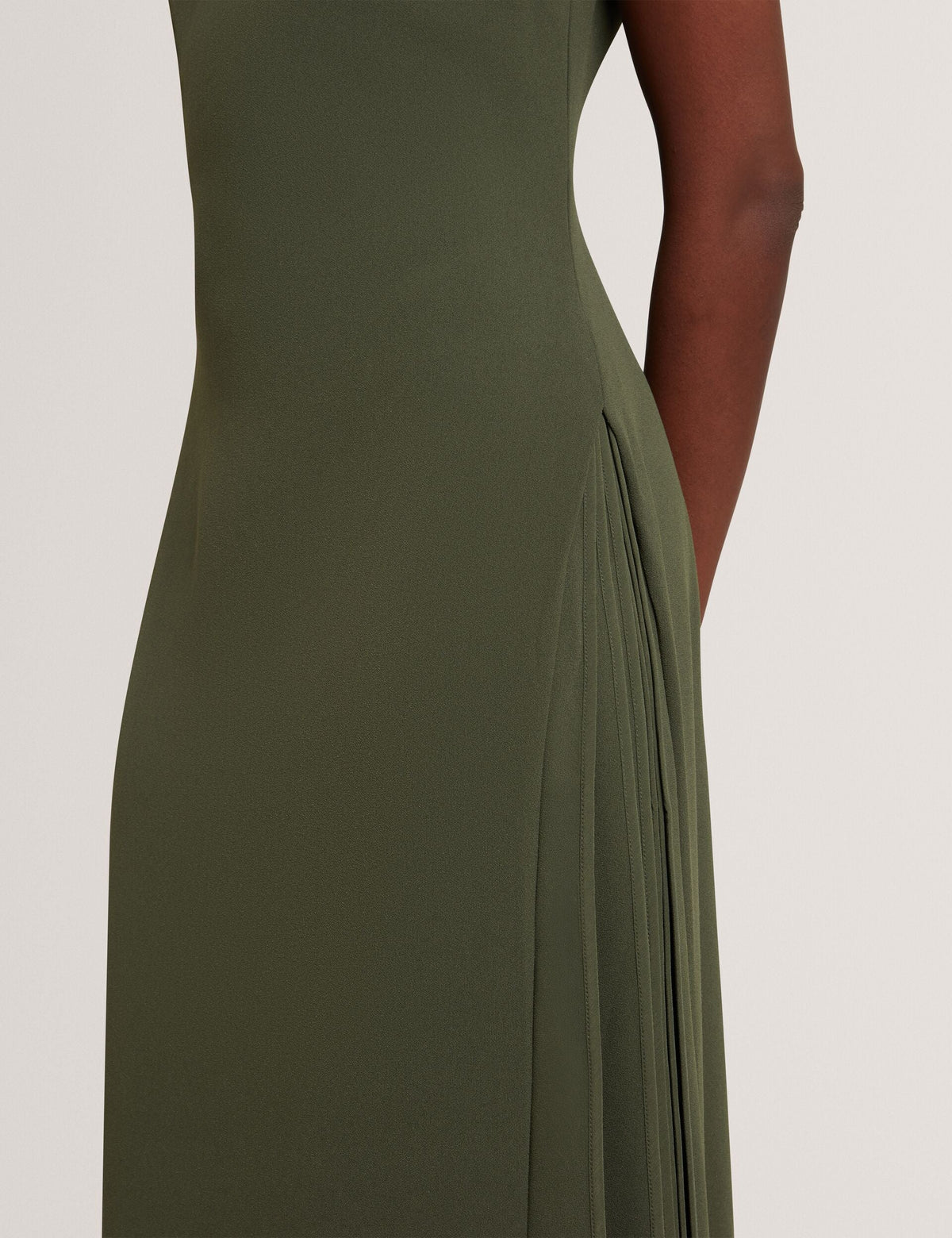 Ted Baker Dahrcy Pleat Detail Sleeveless Column Midi Dress Women's