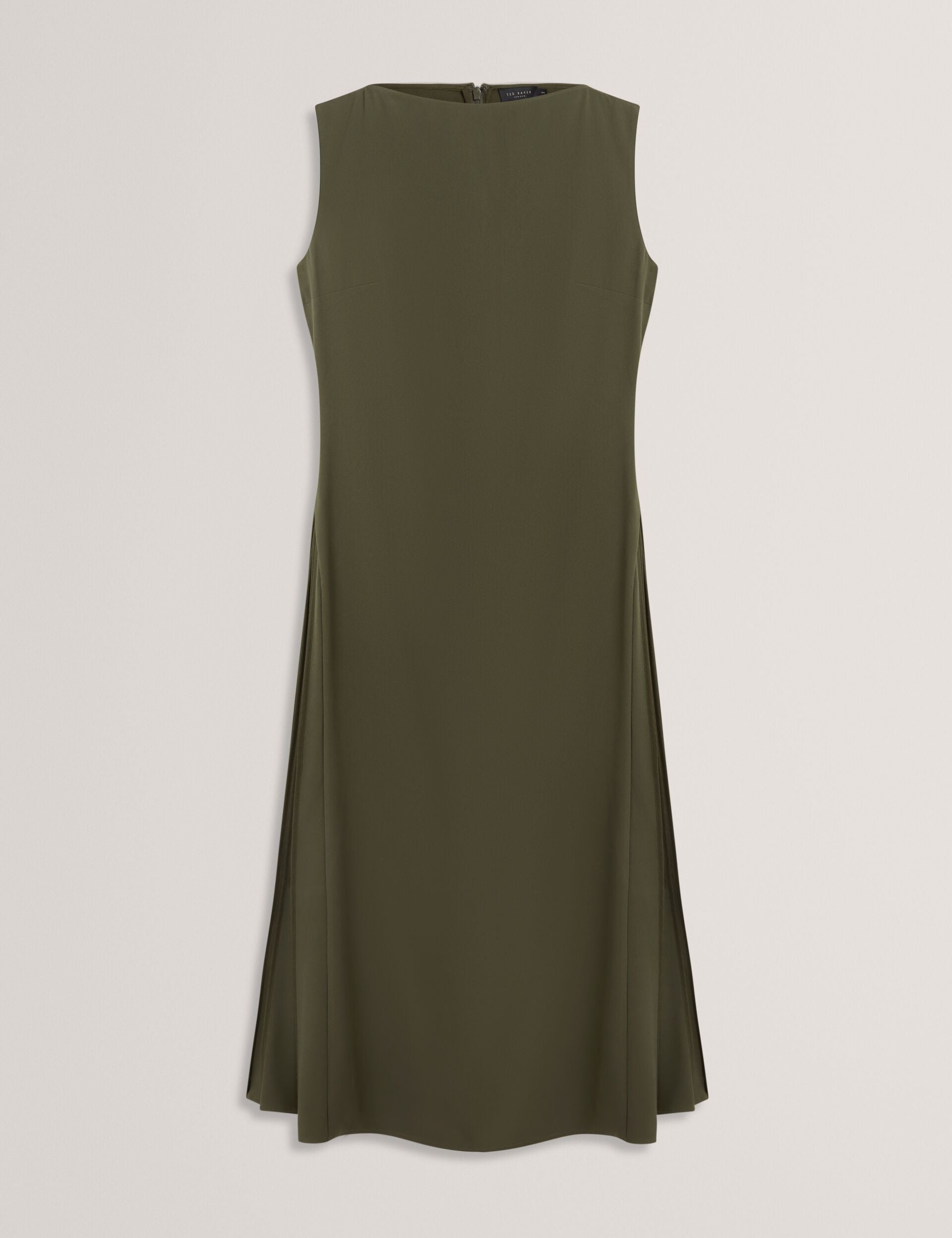 Ted Baker Dahrcy Pleat Detail Sleeveless Column Midi Dress Women's