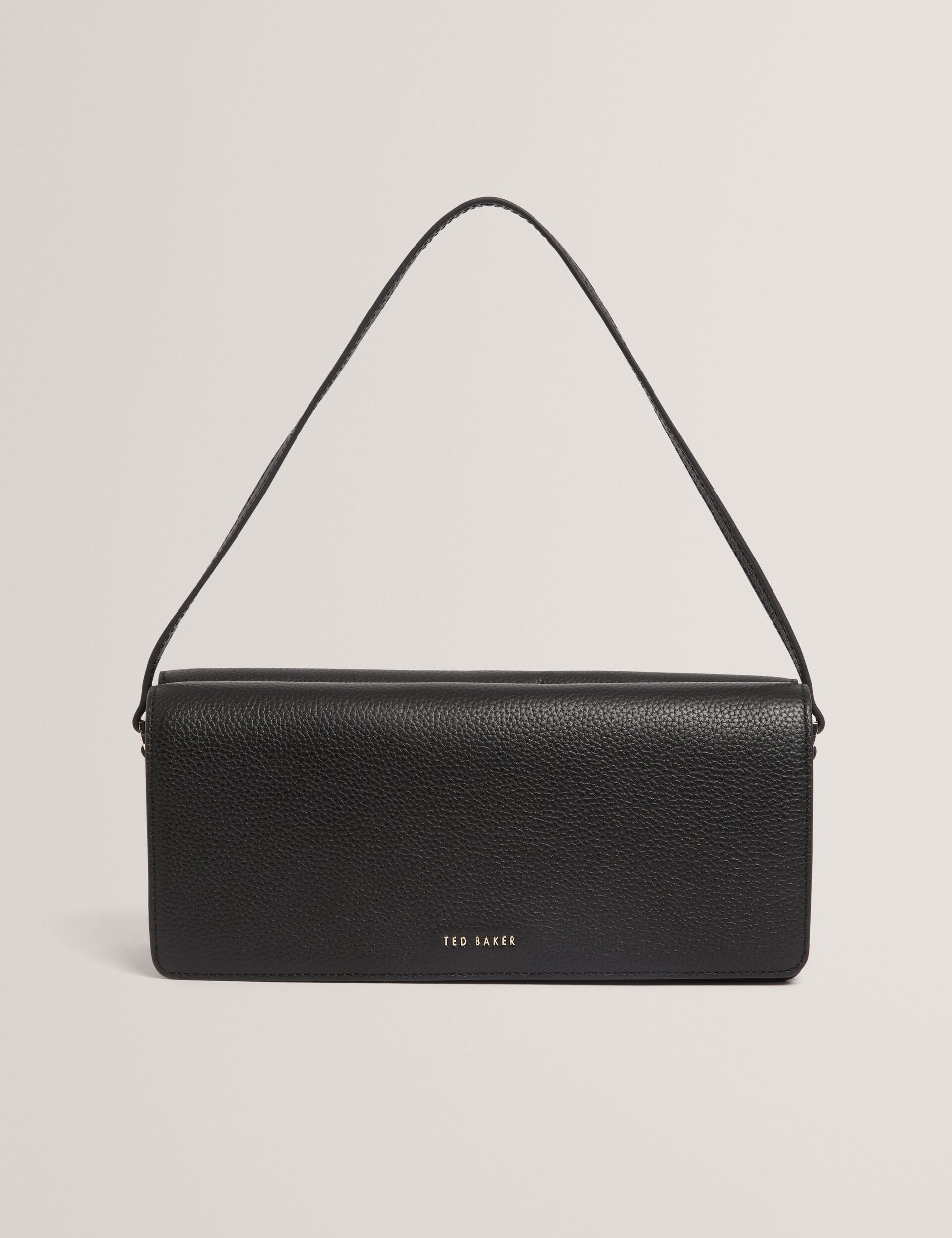Ted Baker Twyyla Leather Foldover Baguette Shoulder Bag Women's