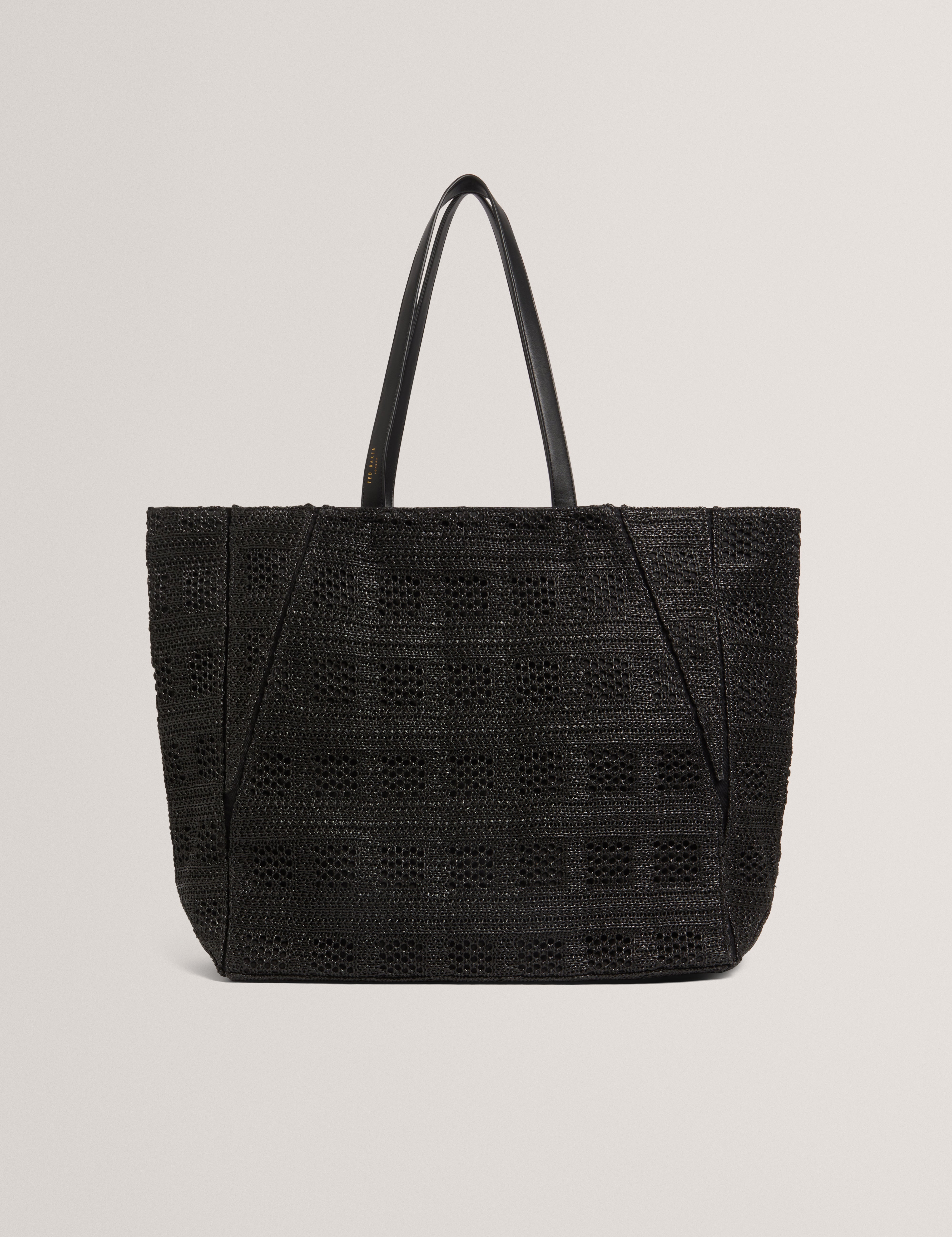 Ted Baker Periiee Woven Straw Large Folding Shopper Bag Women's