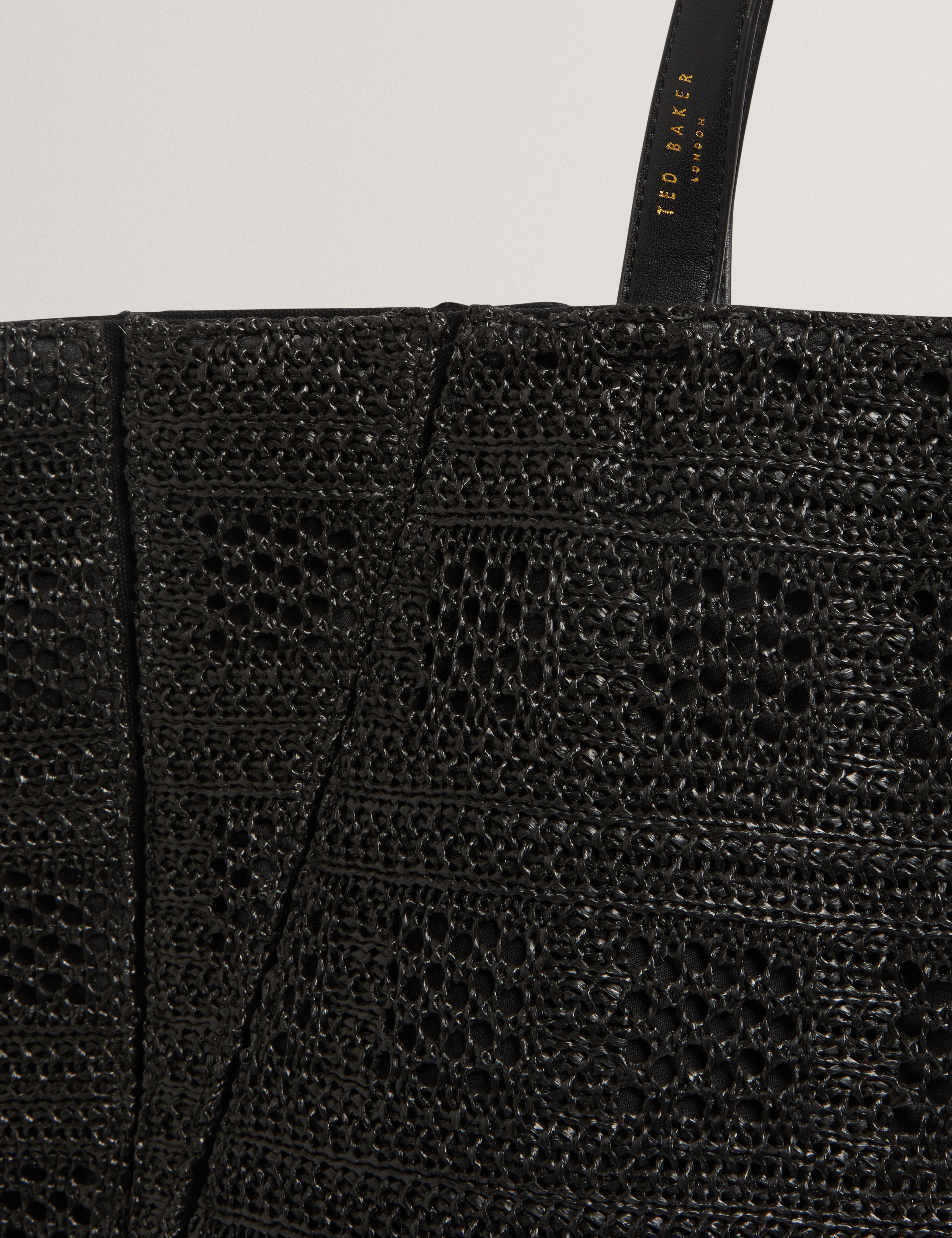 Ted Baker Periiee Woven Straw Large Folding Shopper Bag Women's