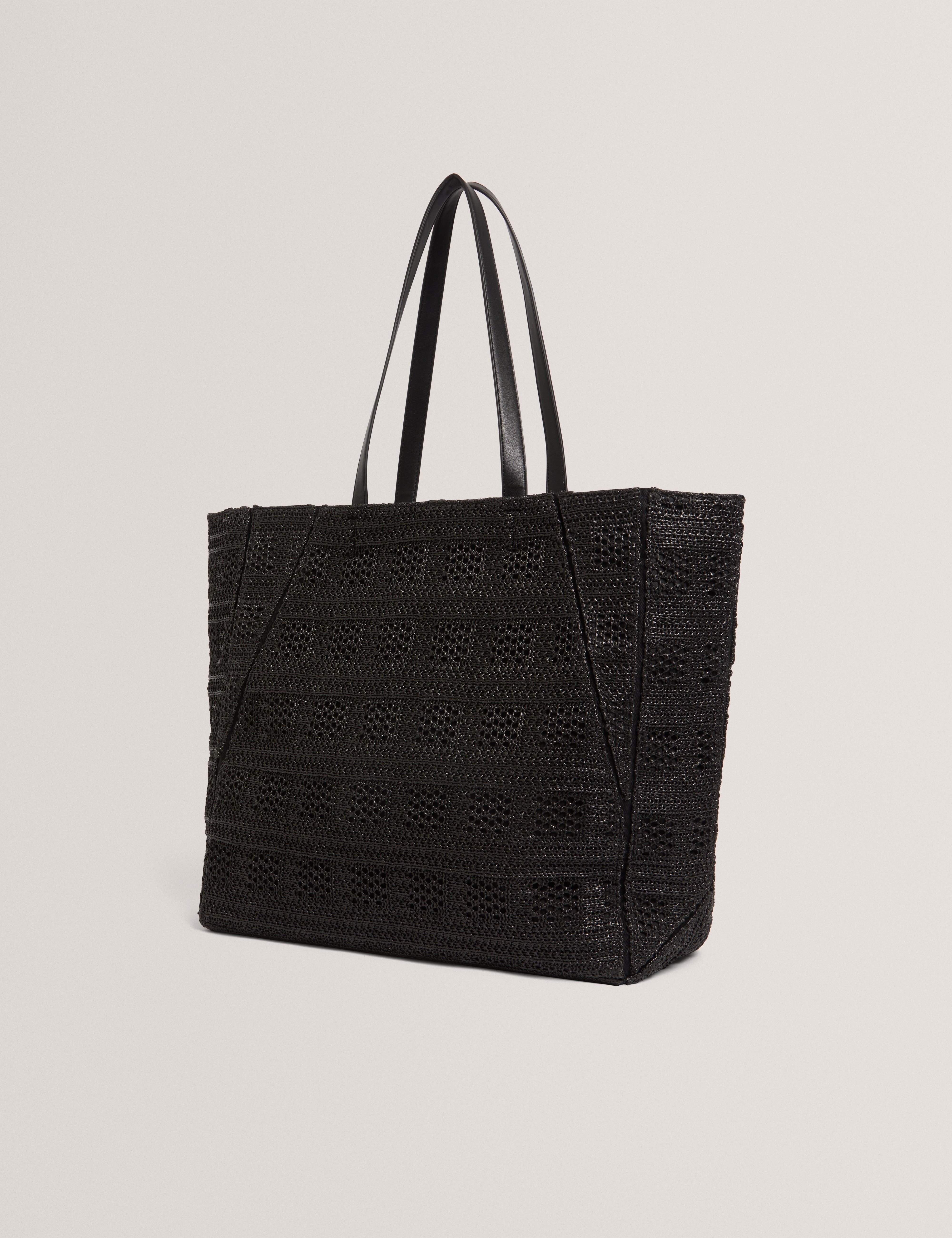Ted Baker Periiee Woven Straw Large Folding Shopper Bag Women's