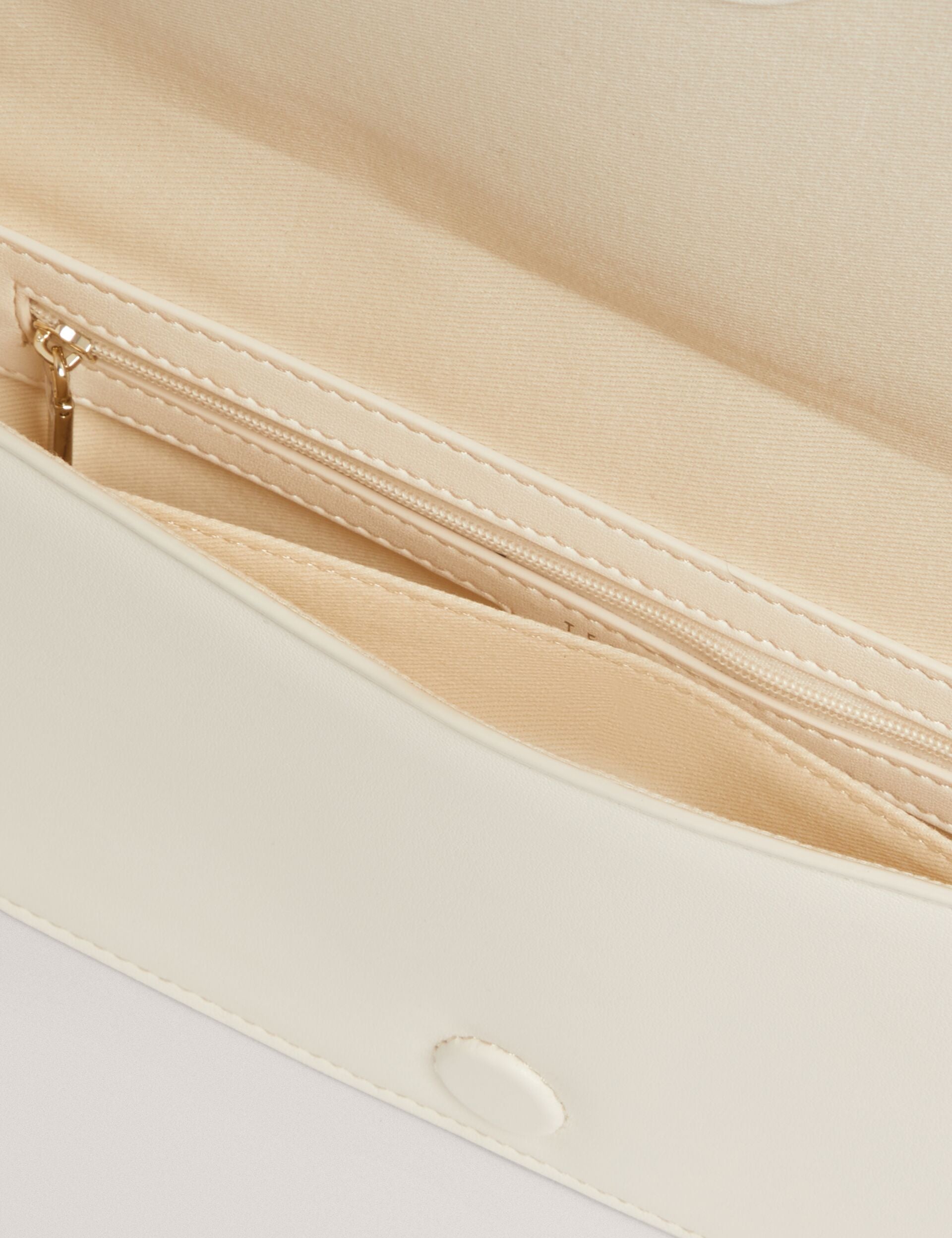 Ted Baker Pettria Raffia Panel Foldover Baguette Shoulder Bag Women's
