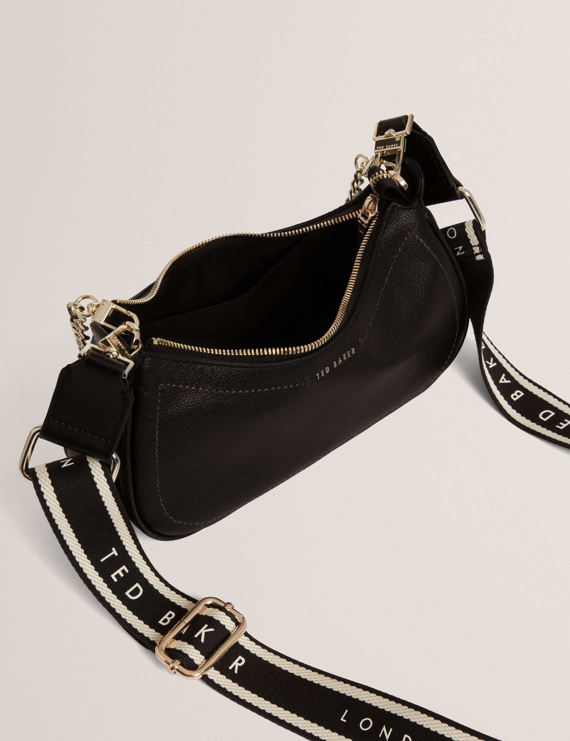 Ted Baker Laarna Webbing Strap Leather Shoulder Bag Women's