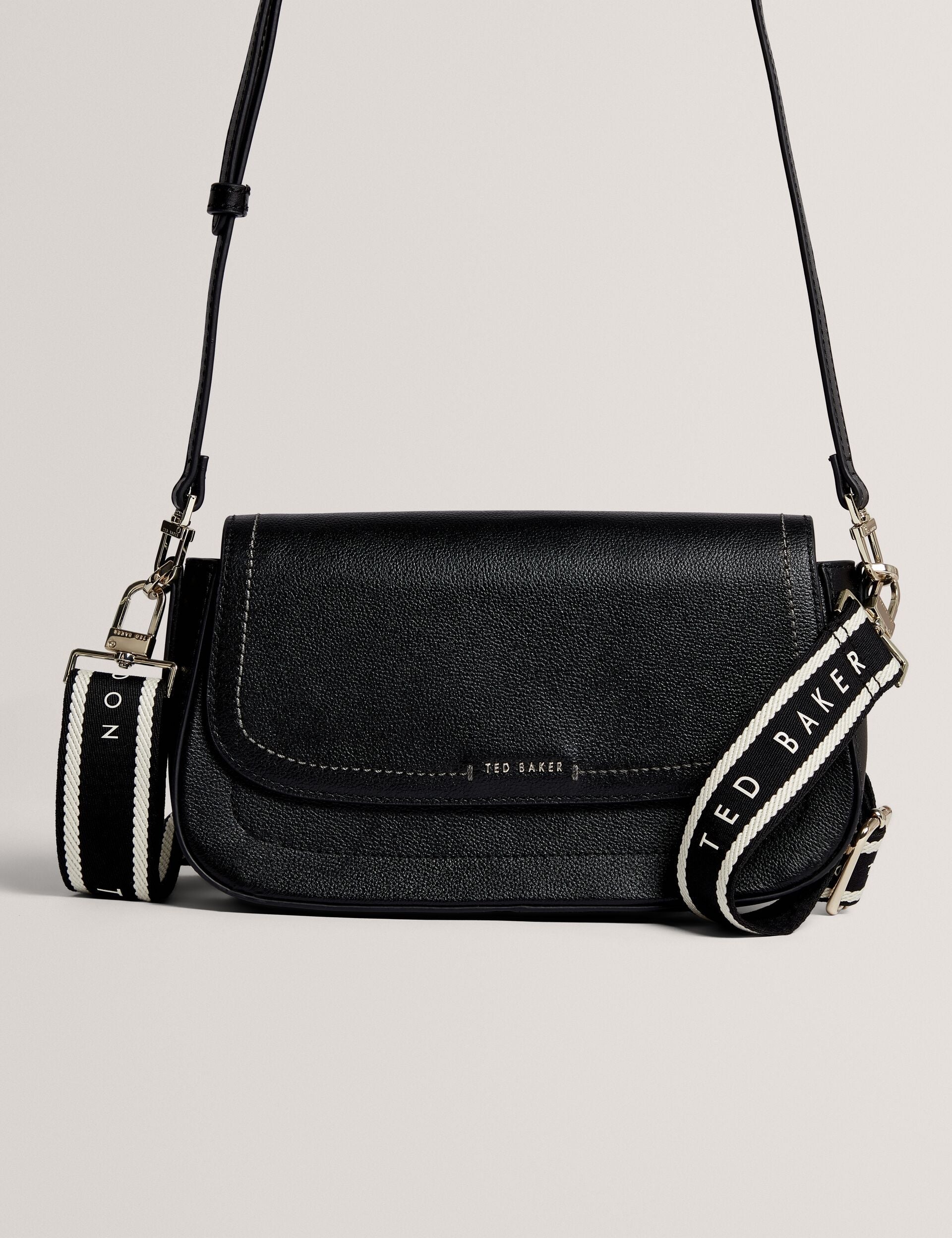 Ted Baker Louiize Webbing Leather Baguette Crossbody Bag Women's