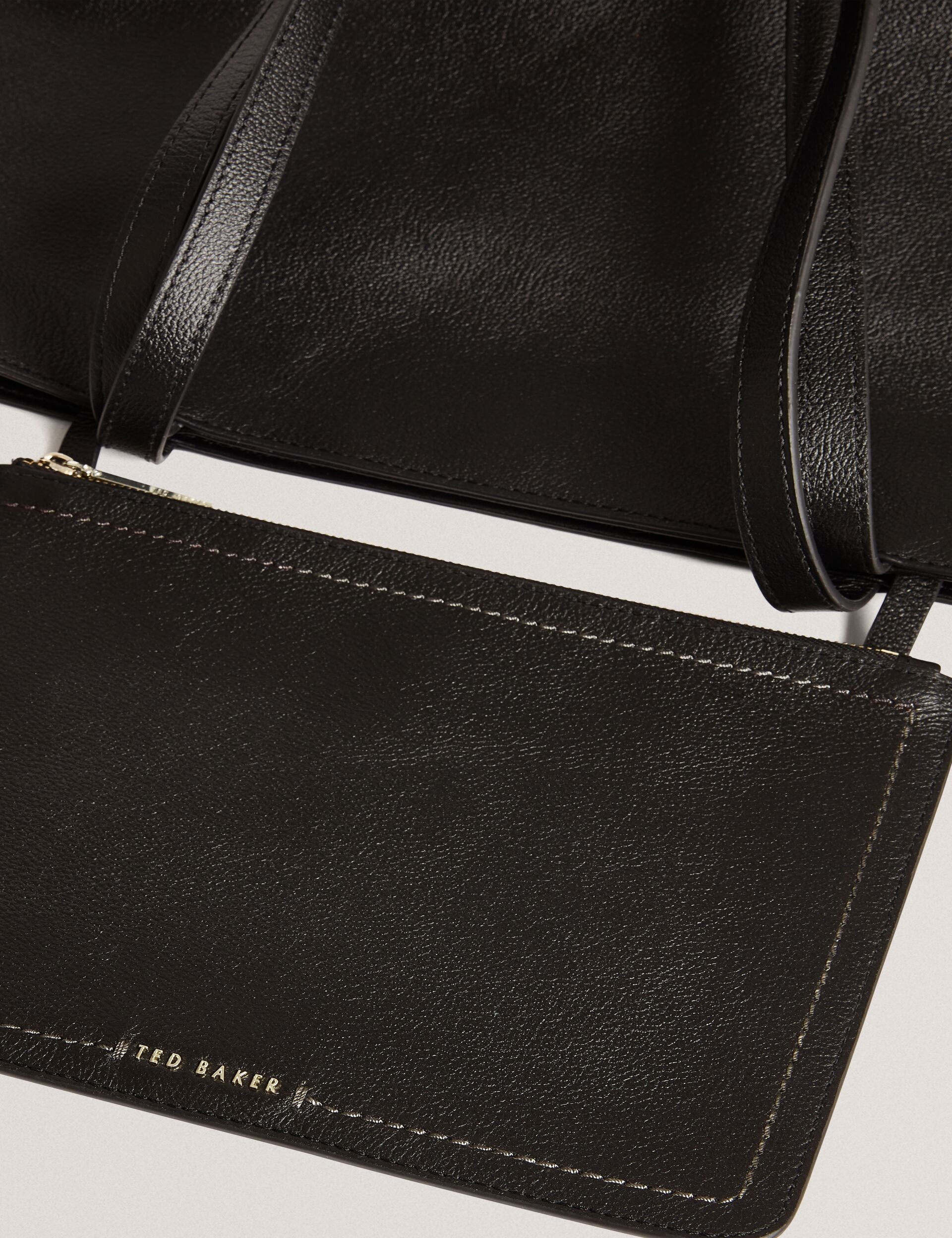 Ted Baker Lenyya Pebbled Leather Wide Tote Bag Women's