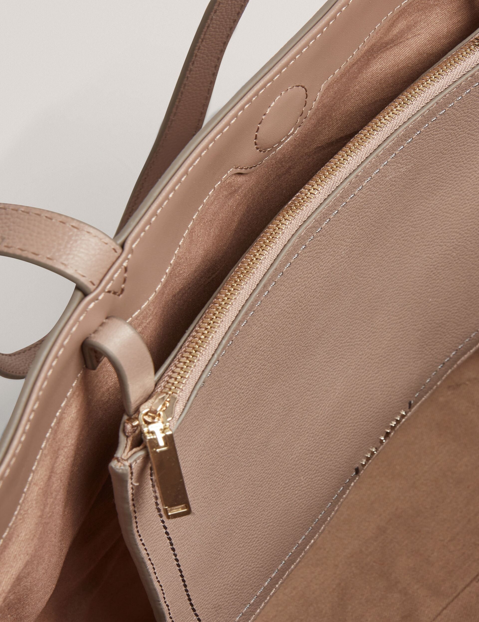 Ted Baker Lenyya Pebbled Leather Wide Tote Bag Women's