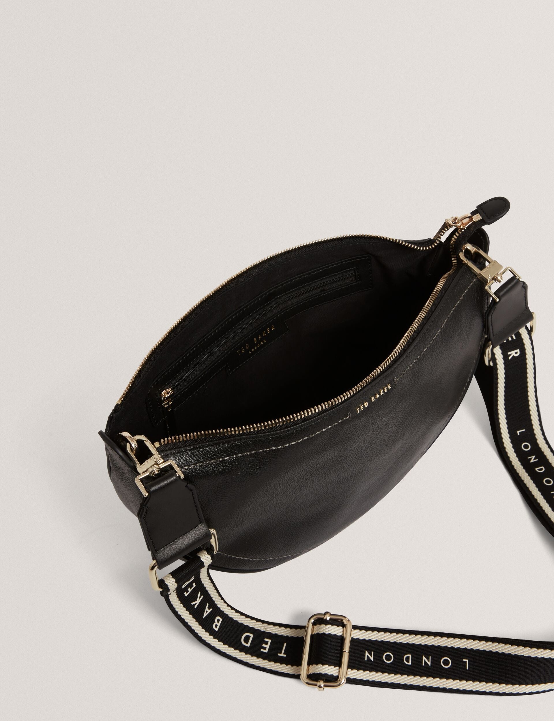 Ted Baker Lorreen Webbing Strap Leather Sling Crossbody Bag Women's