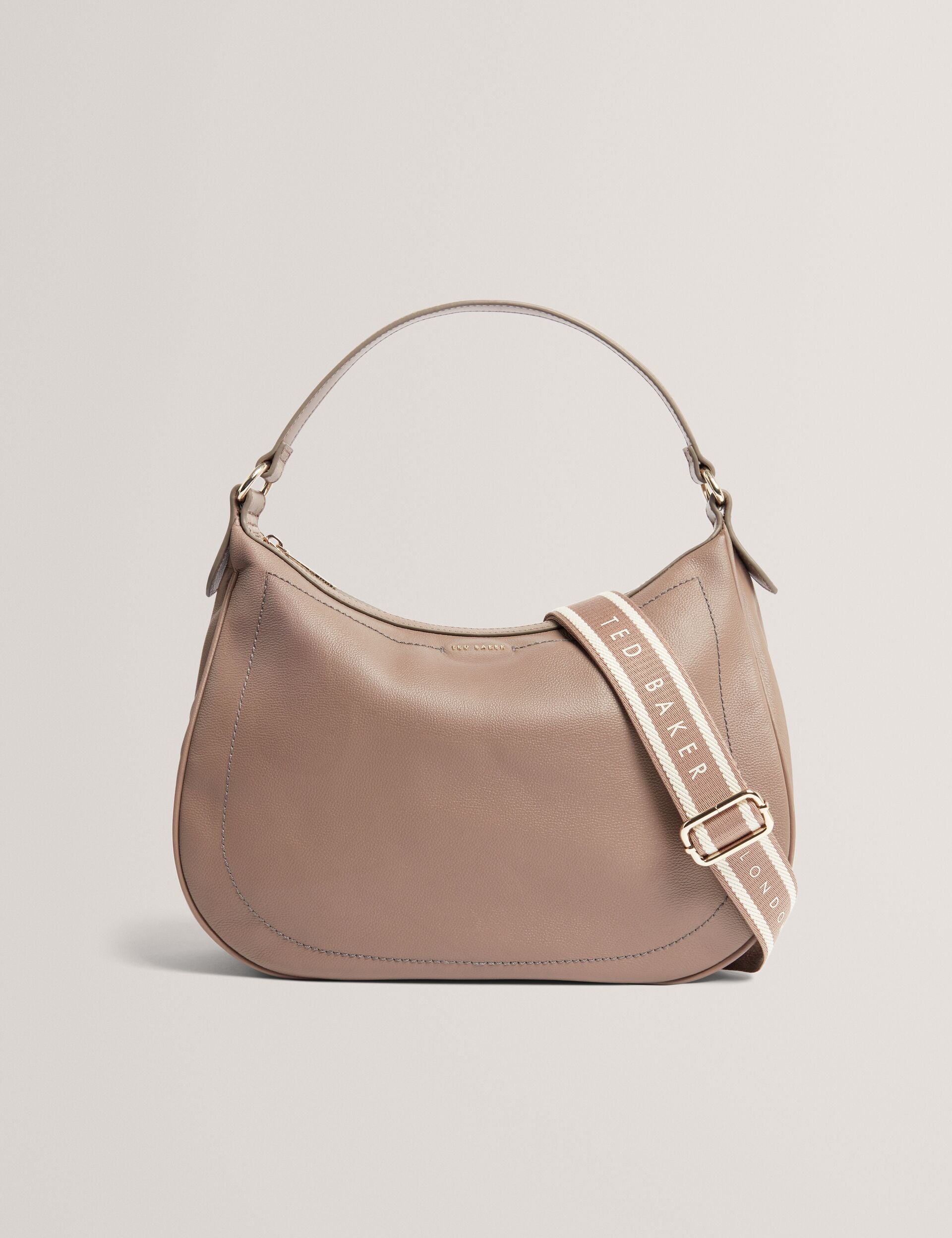 Ted Baker Lyshia Webbing Strap Large Leather Hobo Bag Women's