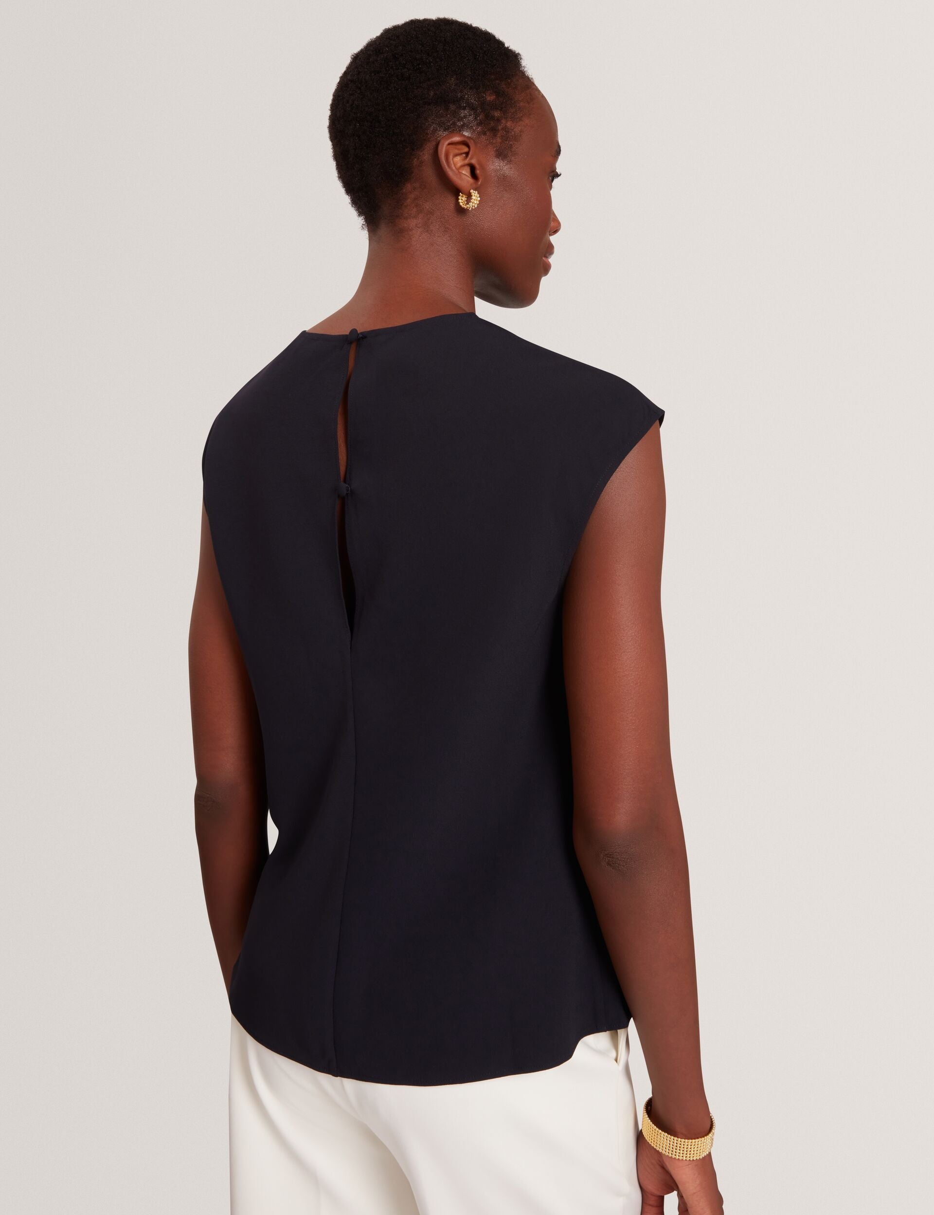 Ted Baker Marlowa Seam Detail Cap Sleeve Woven Top Women's
